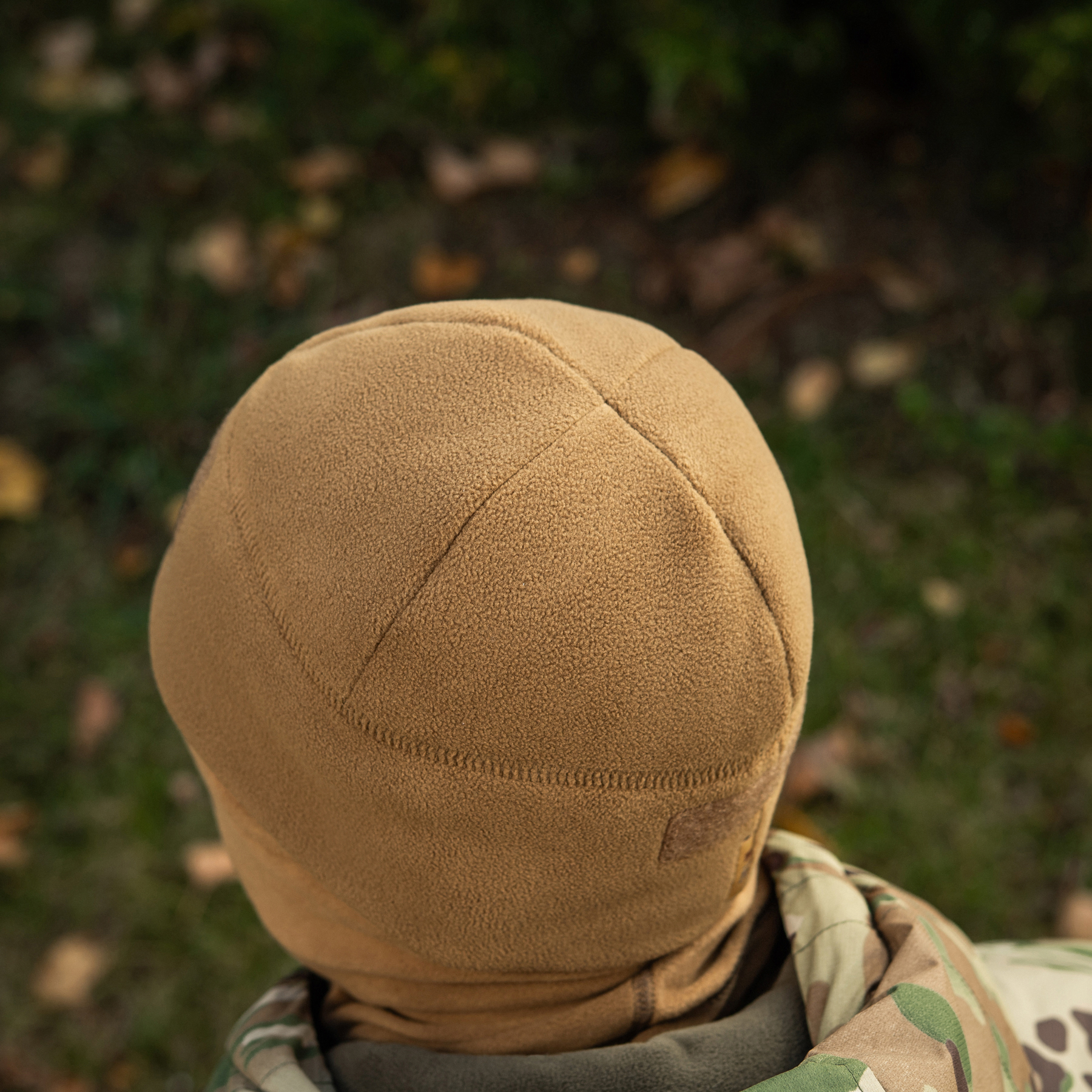 M-Tac шапка Watch Cap Elite флис (320г/м2) с липучкой Coyote Brown — 13