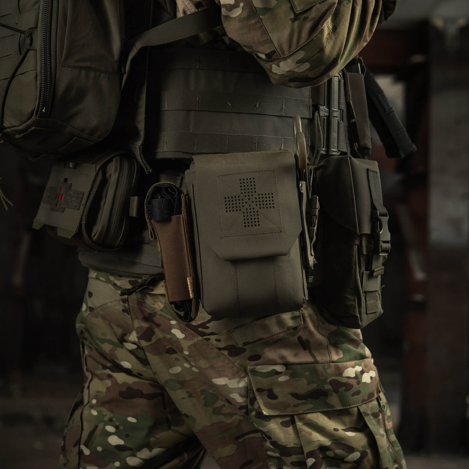 M-Tac подсумок медицинский вертикальный Large Gen.II Elite Ranger Green — 14