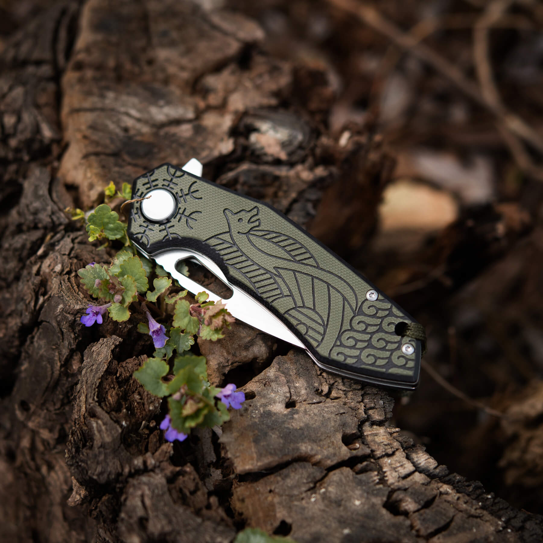 M-Tac нож складной Type 12 Scandinavian Stonewash Black/Olive — 20