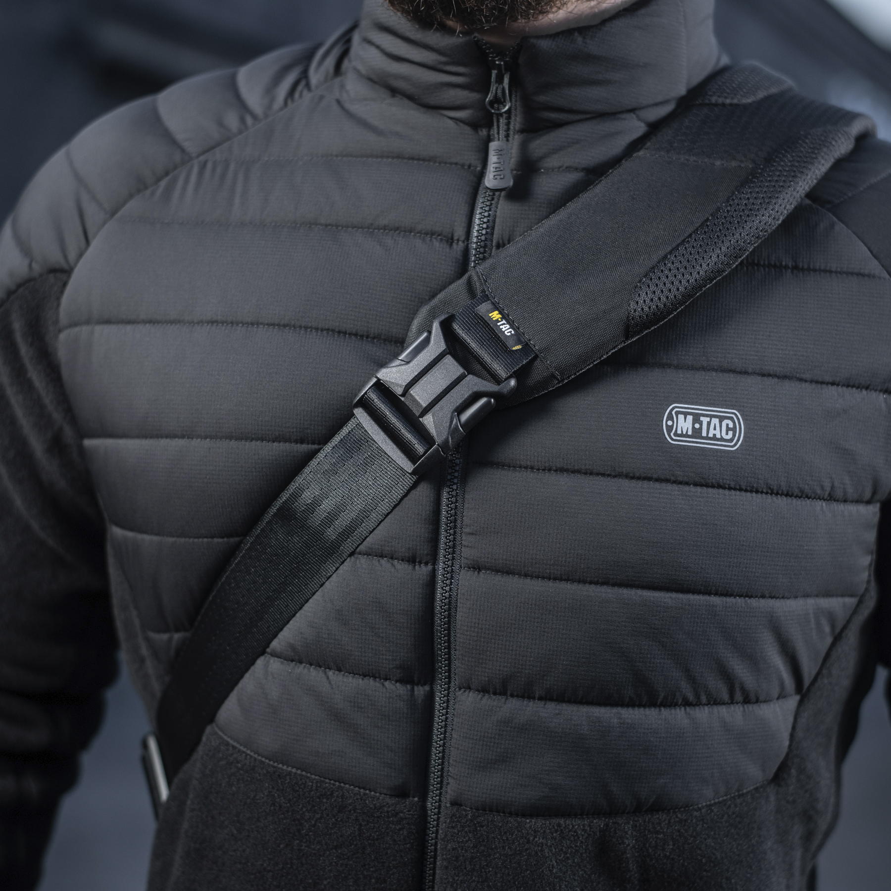 M-Tac рюкзак однолямочный Agent Elite Hex Black — 10