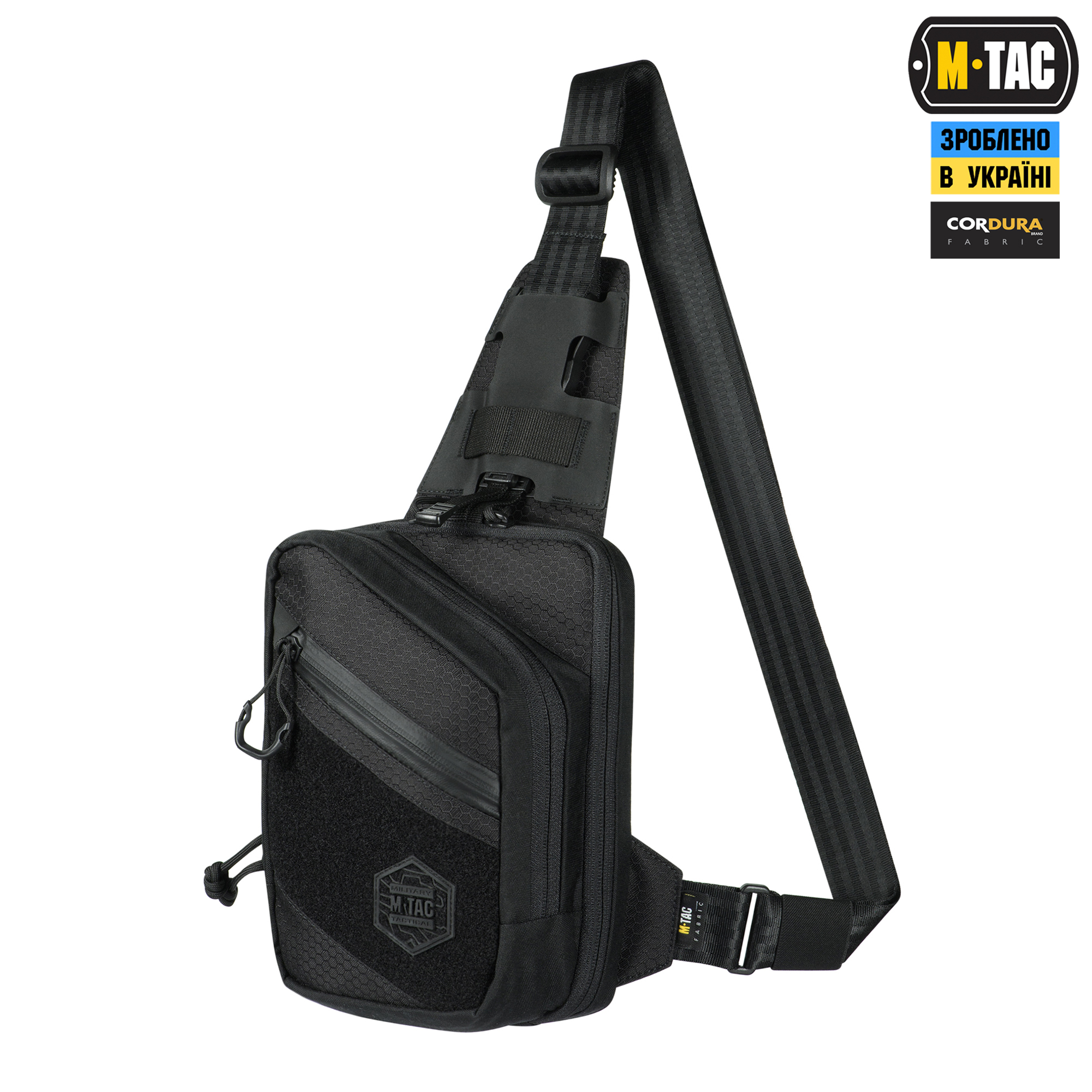 M-Tac сумка Sling Pistol Bag Elite Hex с липучкой Black — 2