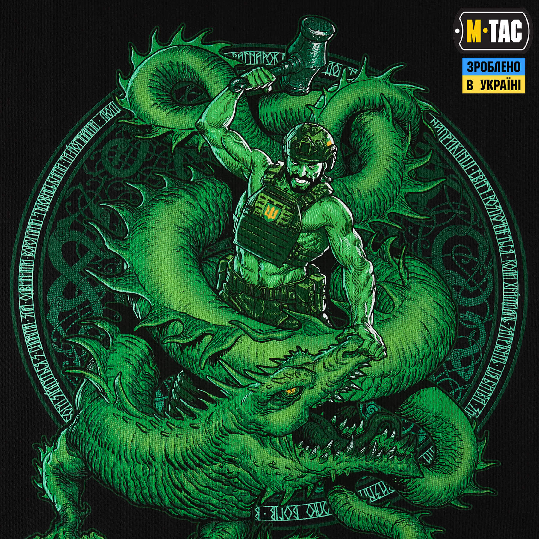 M-Tac футболка Ragnarok Night Vision Cotton Hard Black — 9