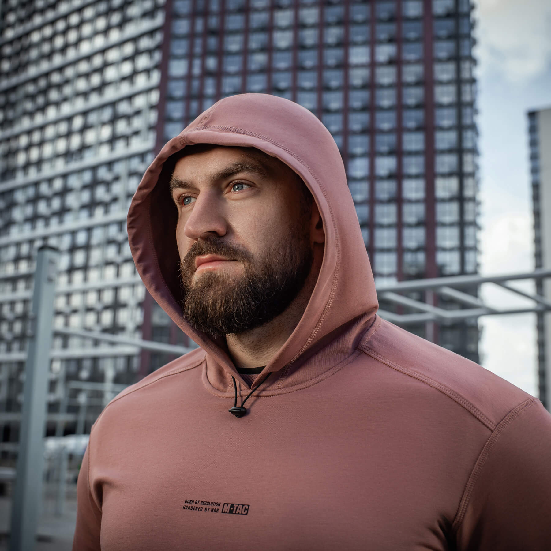 M-Tac кофта Hoodie Born by Revolution Ash Rose — 13