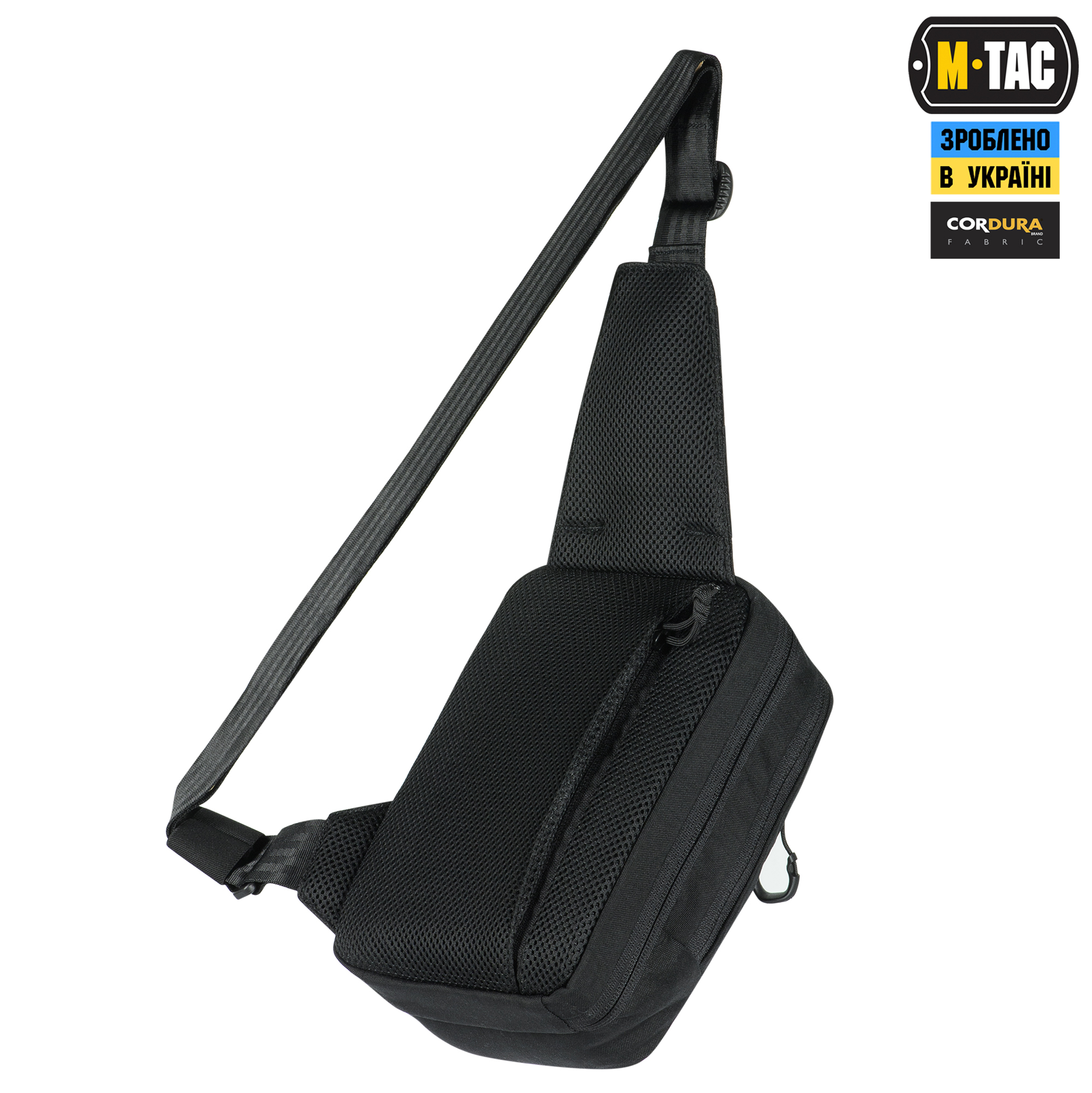 M-Tac сумка Sling Pistol Bag Elite Hex с липучкой Black — 4