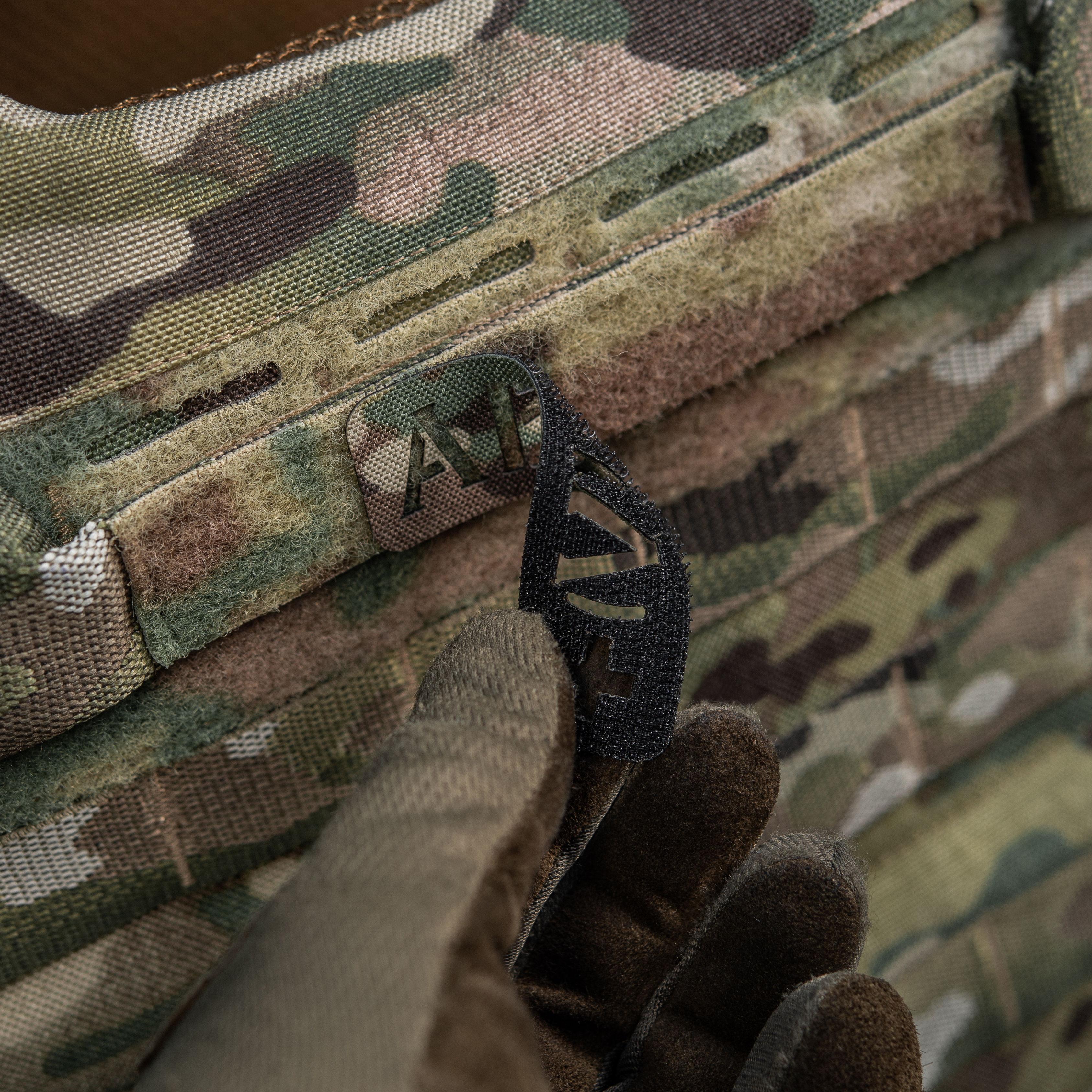 M-Tac нашивка группа крови AB (IV) + сквозная Laser Cut 25х80 Multicam — 5