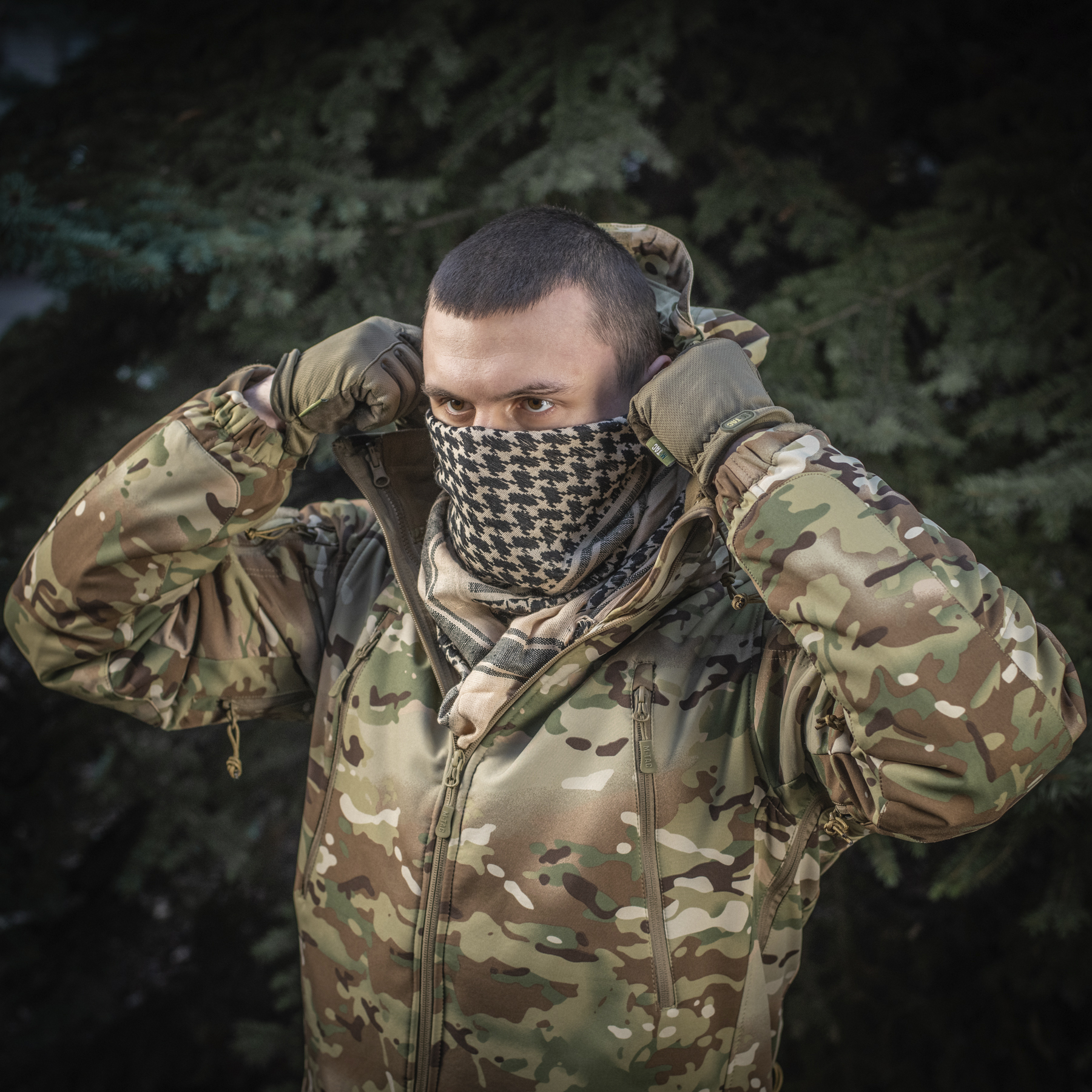 M-Tac шарф шемаг плотный Khaki/Black — 6