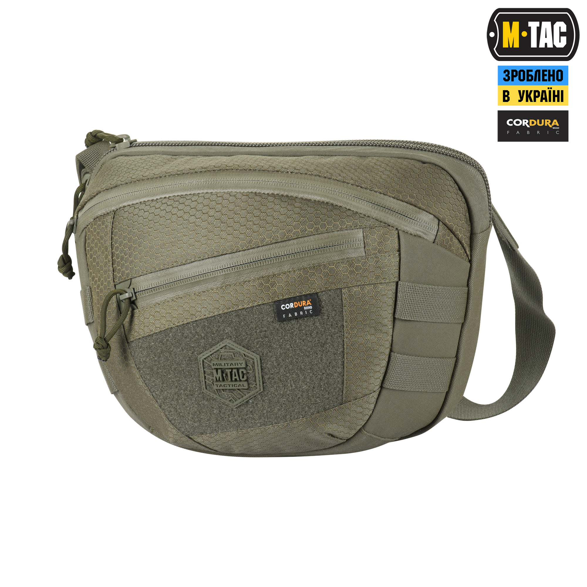 Сумка M-Tac Sphaera Hex Hardsling Bag Large з липучкою Elite Ranger Green (51422023) Зелений