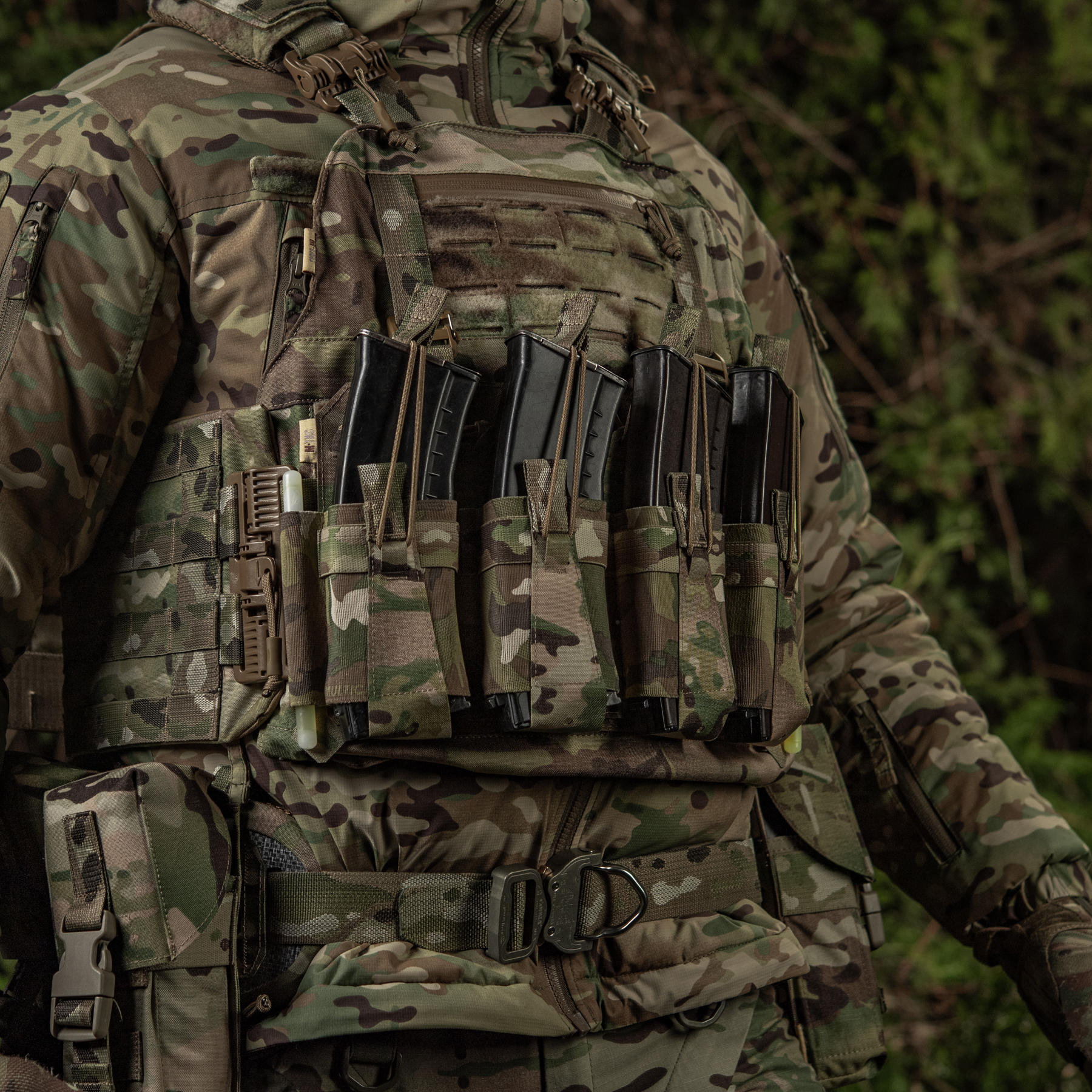 M-Tac передняя панель для чехла бронежилета Sturm на 4 магазина Multicam — 14