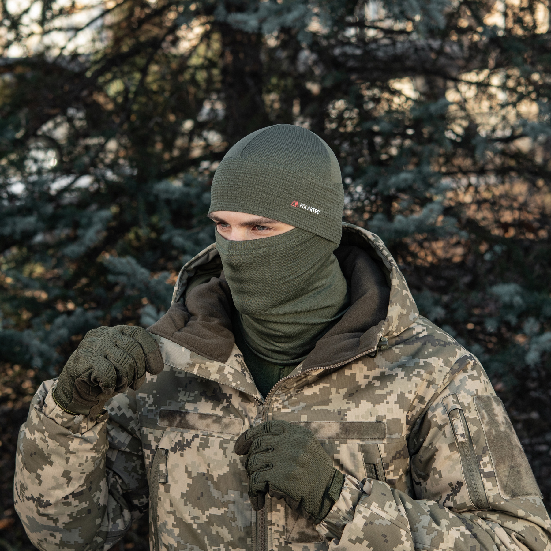 M-Tac шапка-подшлемник Polartec Army Olive — 8