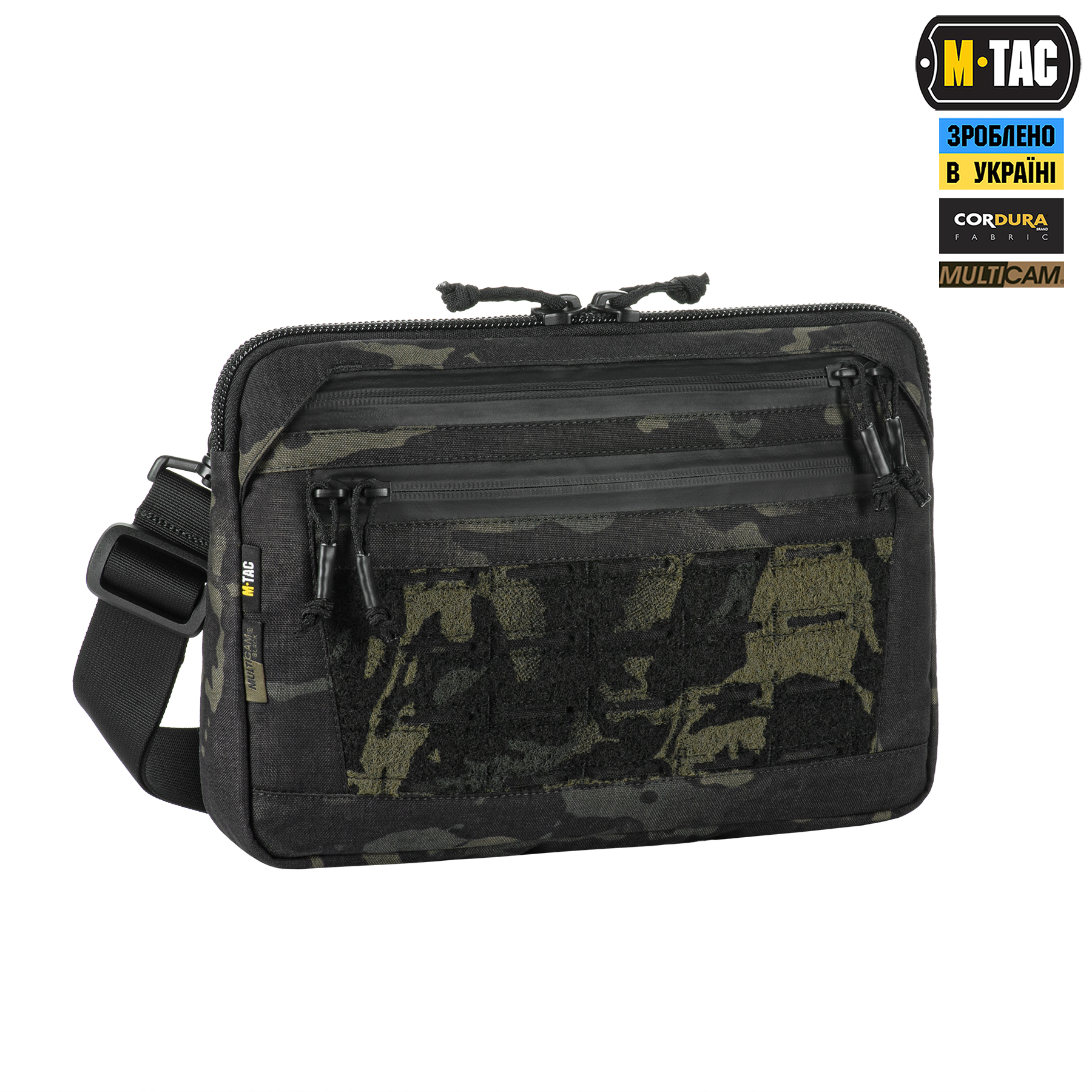 M-Tac сумка Admin Bag Medium Elite с липучкой Multicam Black/Black — 4