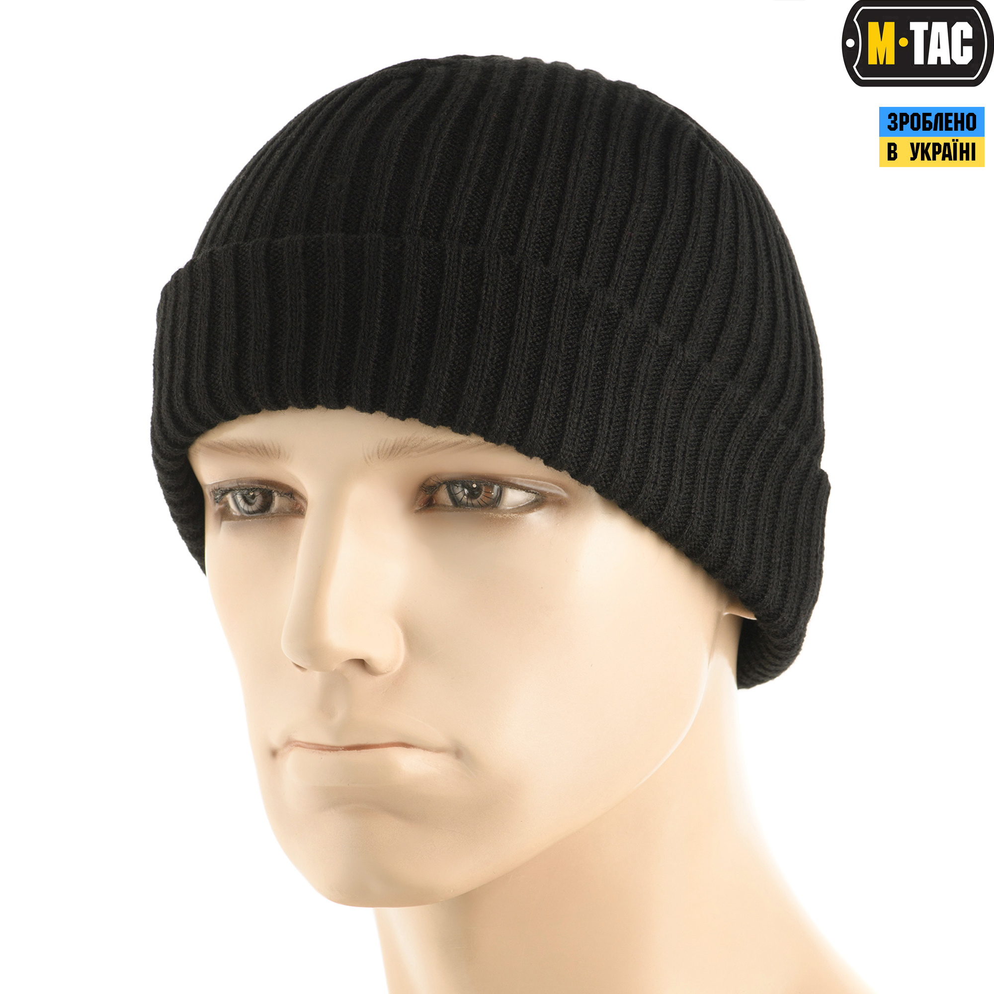 M-Tac шапка вязаная 100% акрил Black — 2