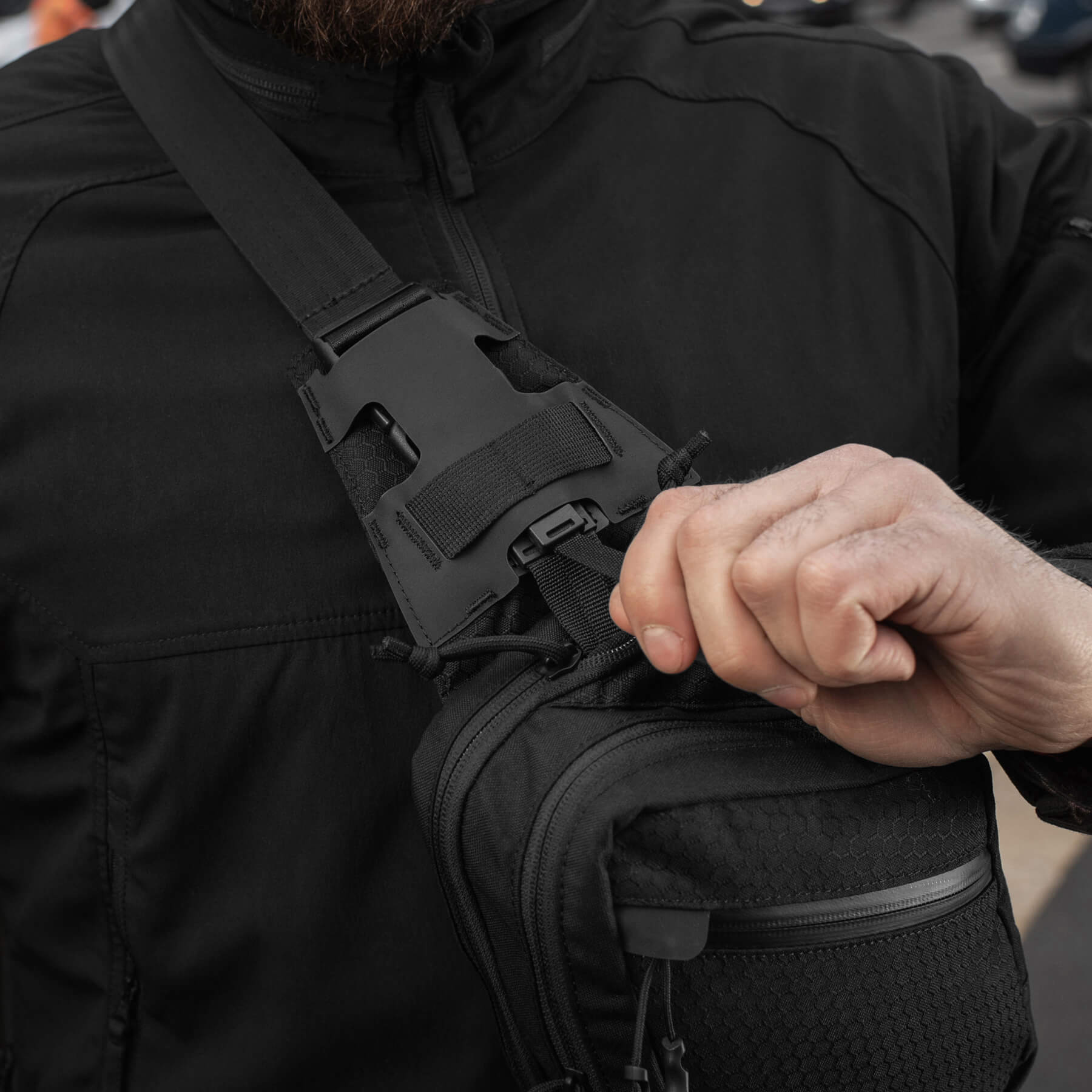 M-Tac сумка Sling Pistol Bag Hex Black — 22