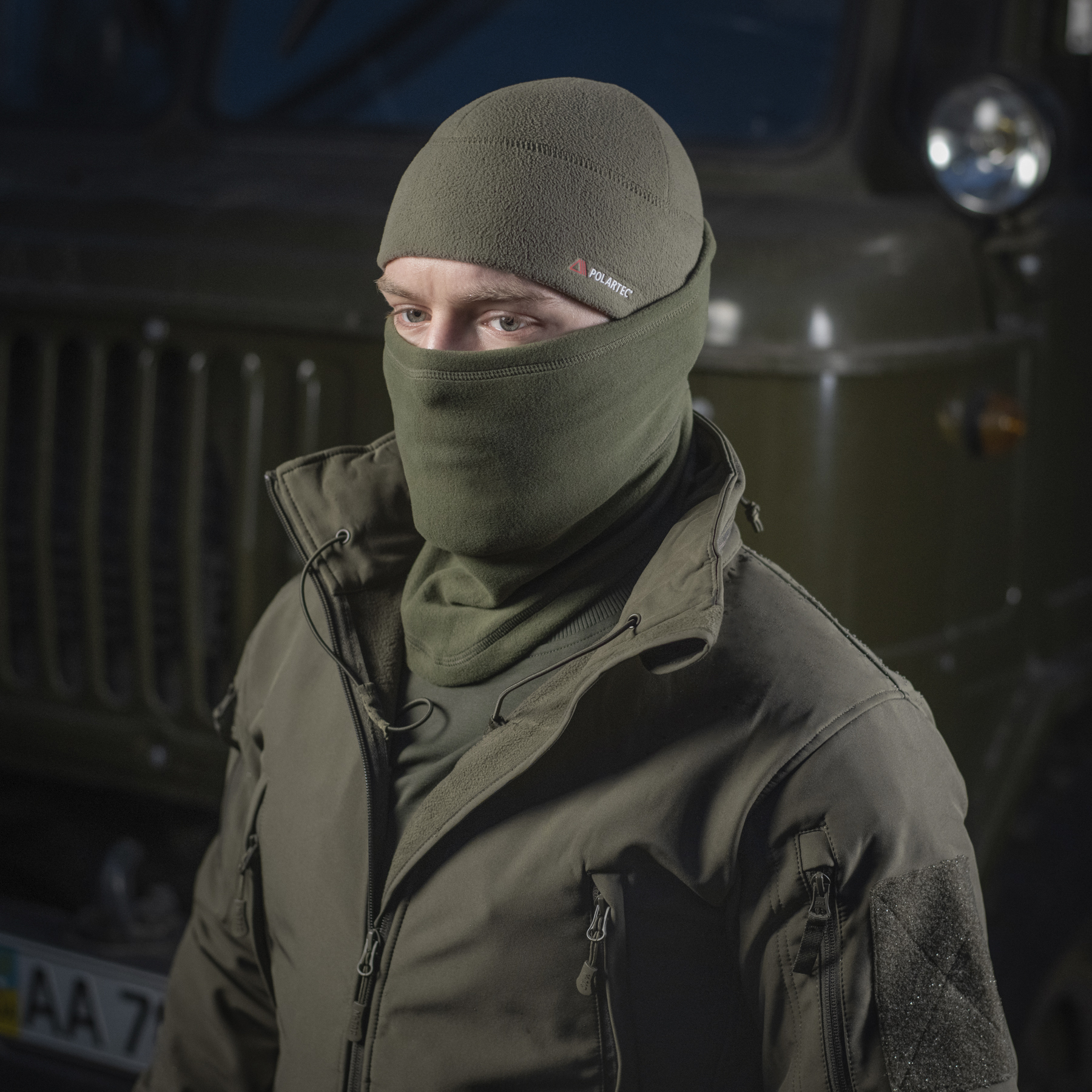 M-Tac шарф-труба анатомический Polartec Army Olive — 7