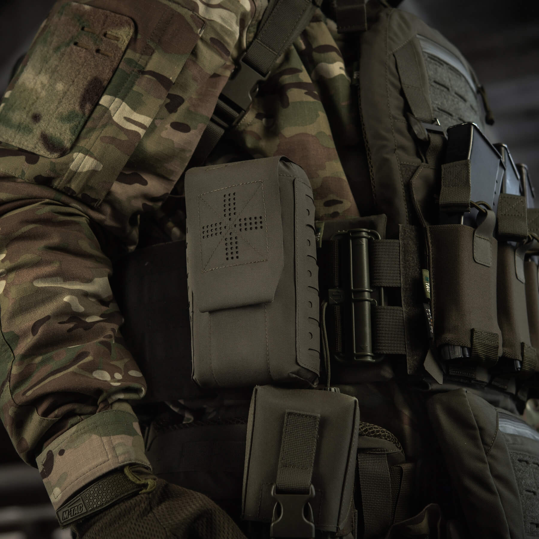 M-Tac подсумок медицинский вертикальный Small Gen.II Elite Ranger Green — 17