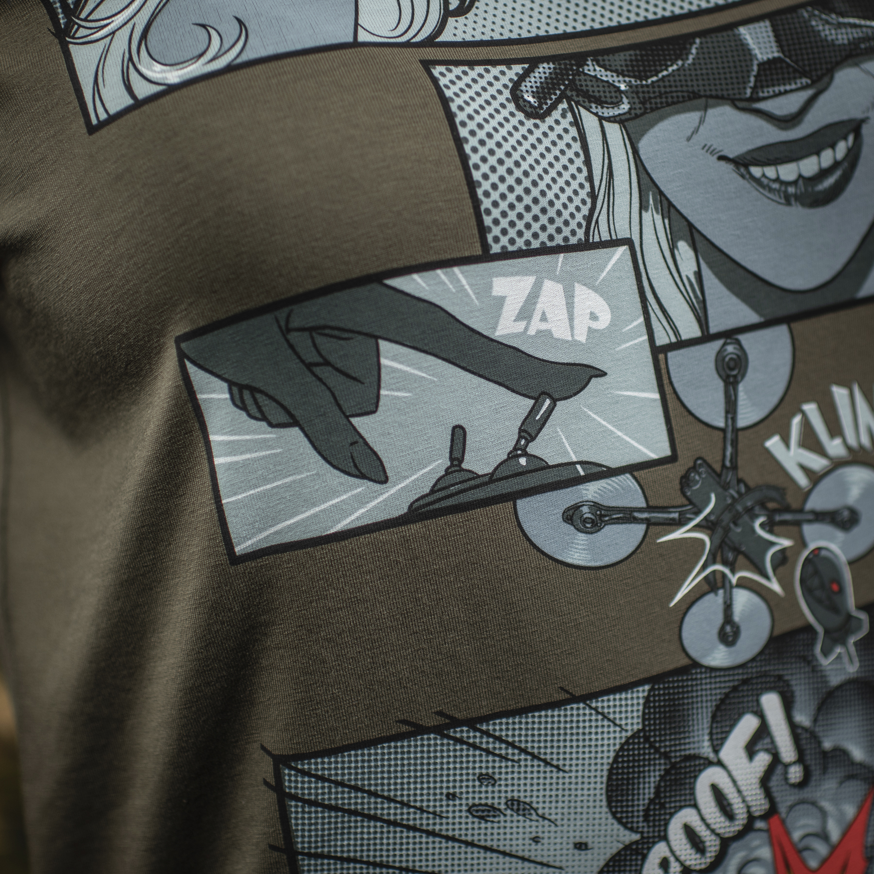 M-Tac футболка Comics Drone Girl Dark Olive — 16