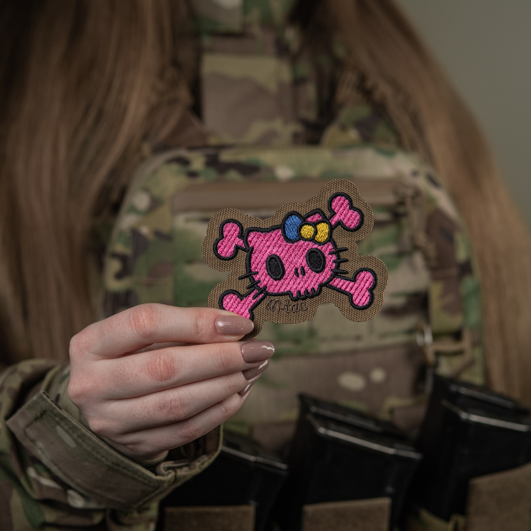 M-Tac нашивка KITTY (вышивка) Pink/Coyote — 3