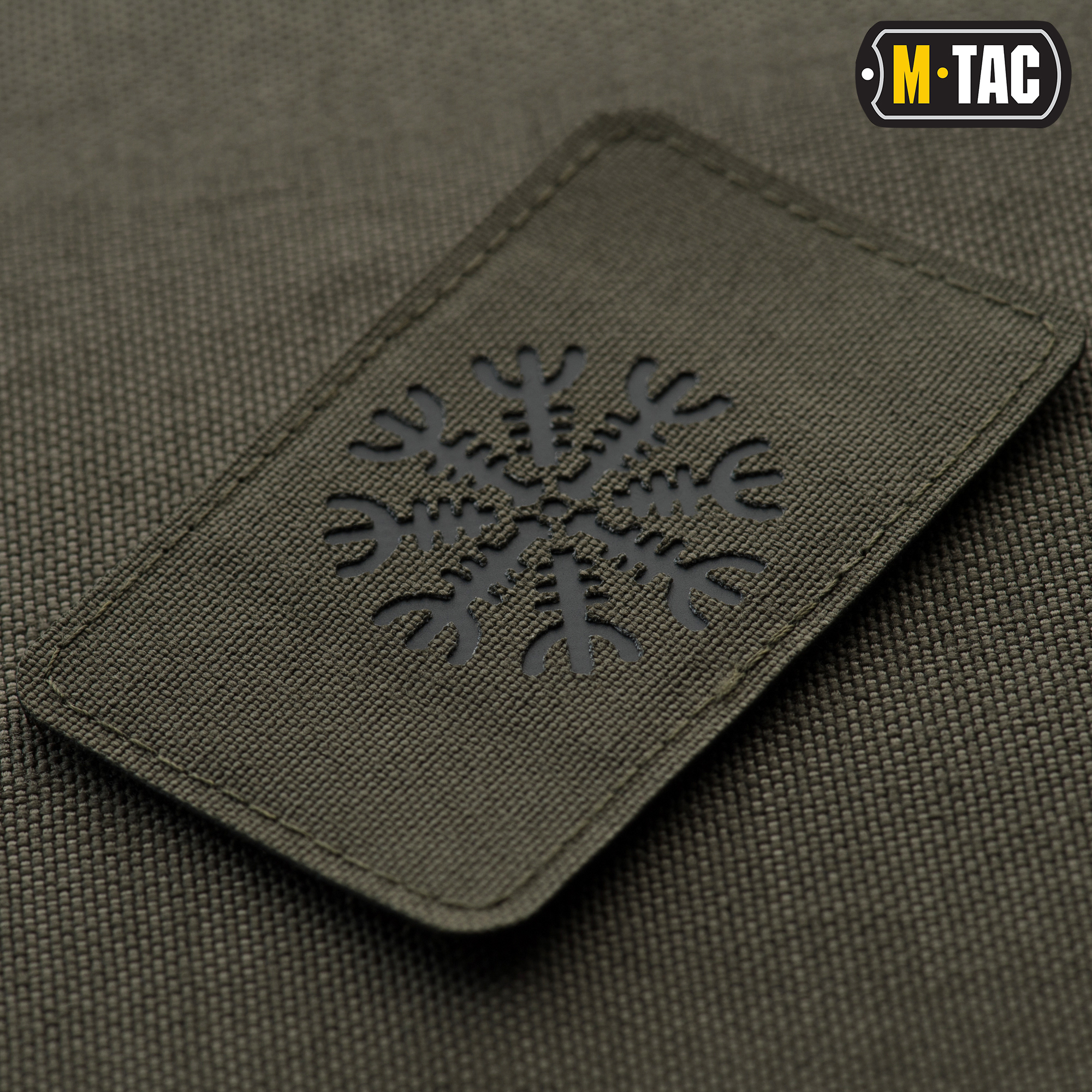 M-Tac нашивка Шлем Ужаса горизонтальная Laser Cut Ranger Green/Black — 3