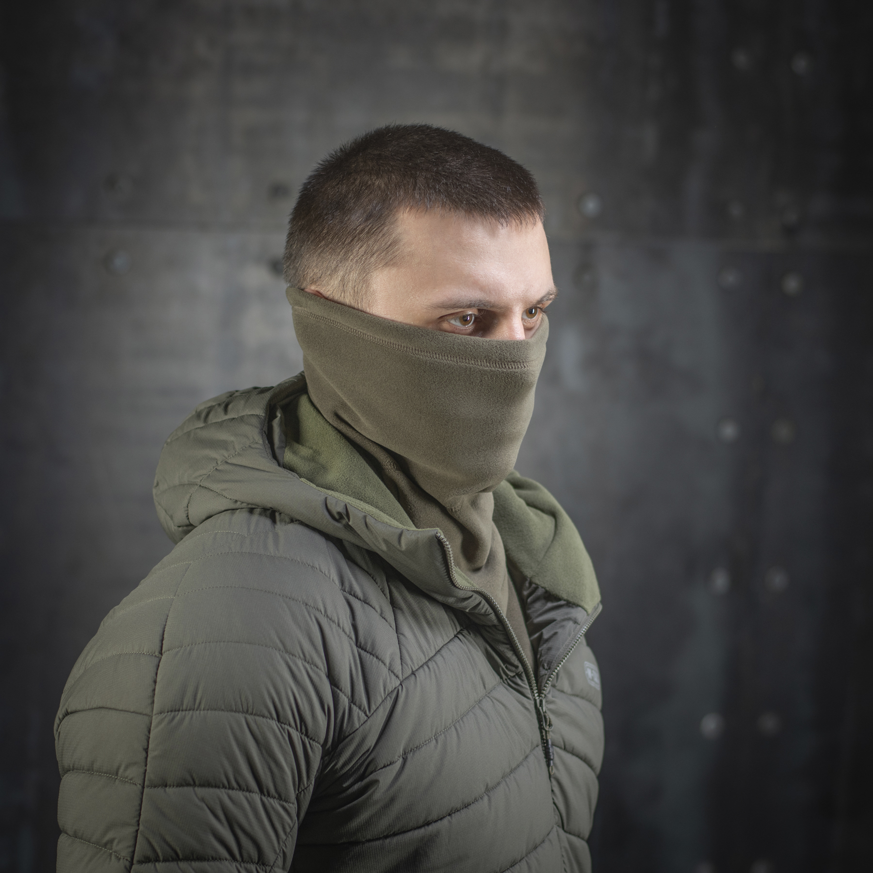 M-Tac шарф-труба анатомический Polartec Dark Olive — 16