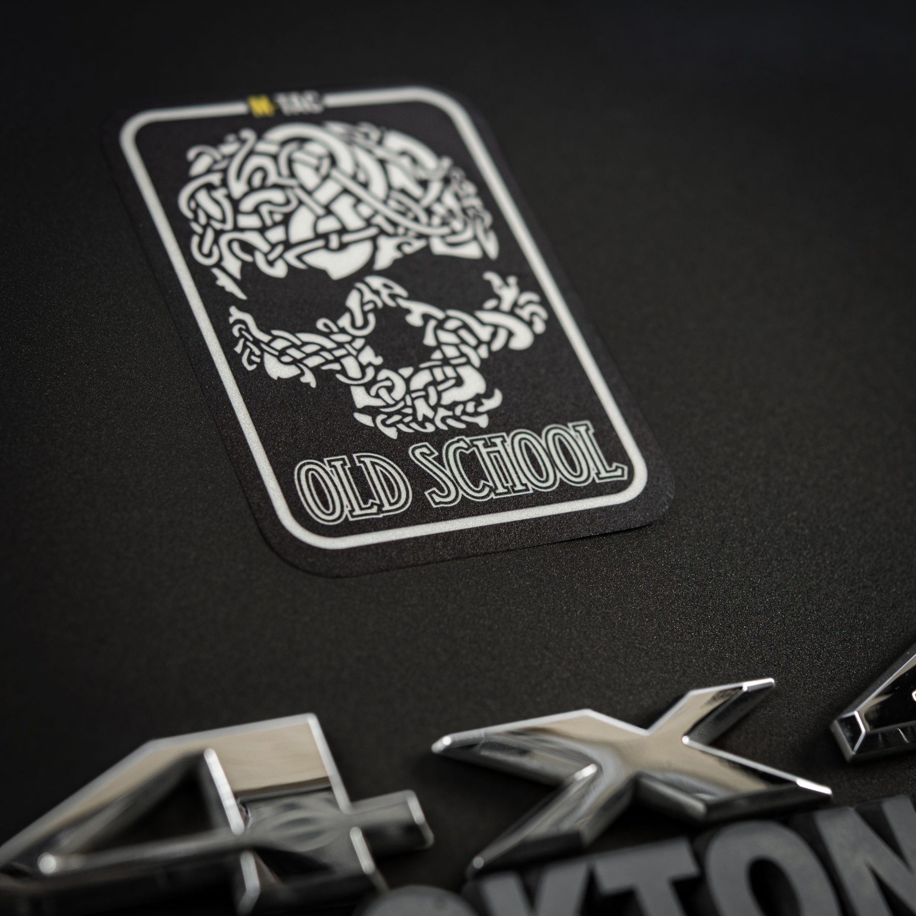 M-Tac наклейка Old School Small светоотражающая Black — 8