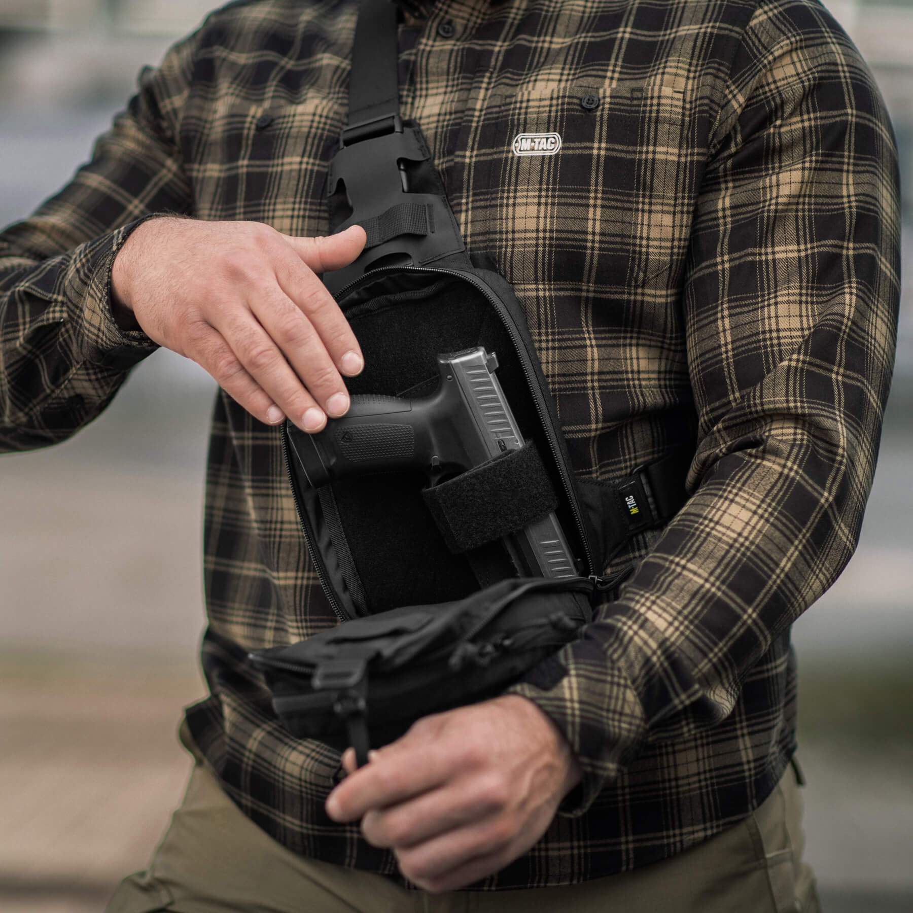 M-Tac сумка Sling Pistol Bag Black — 29