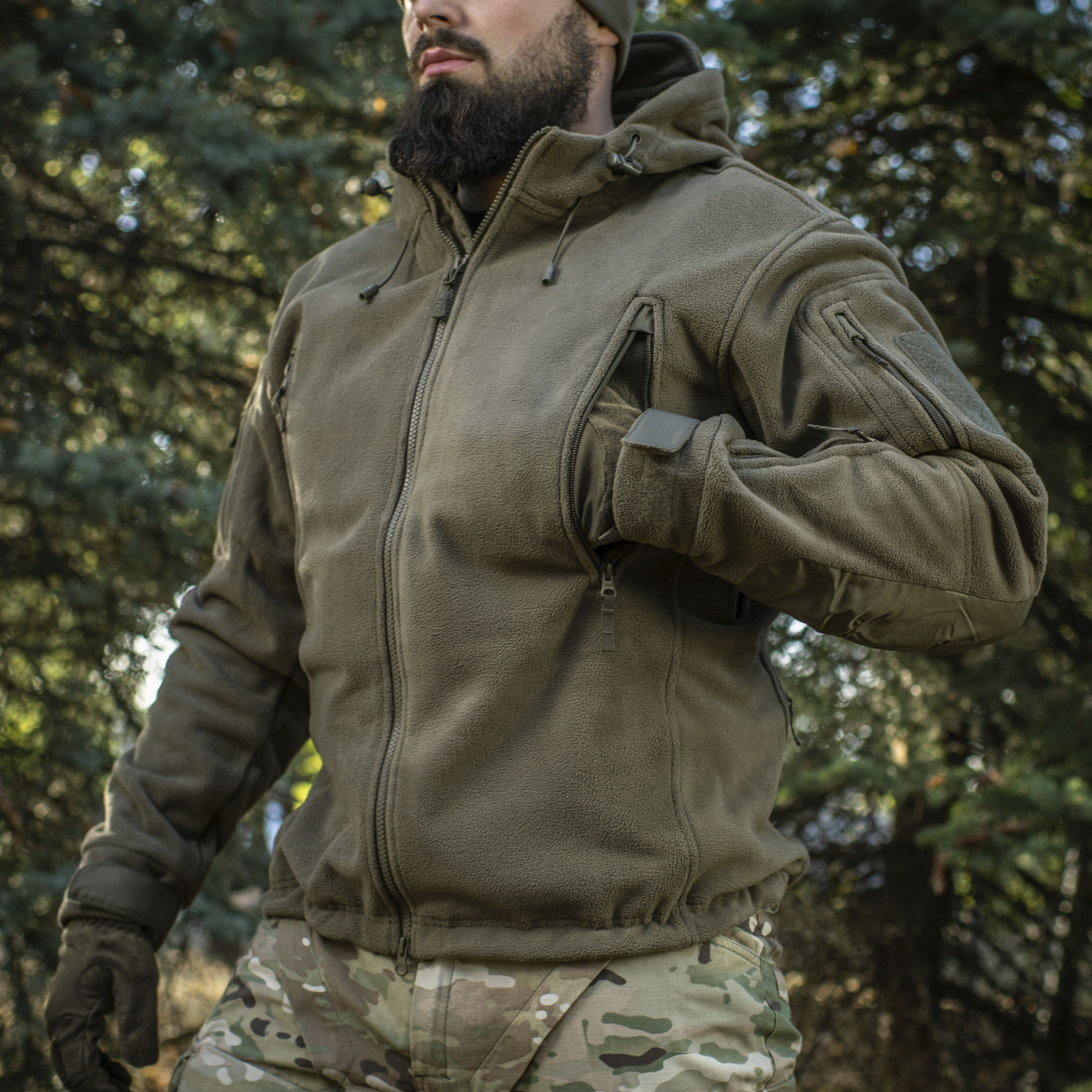 M-Tac куртка флисовая Windblock Division Gen.II Dark Olive — 16