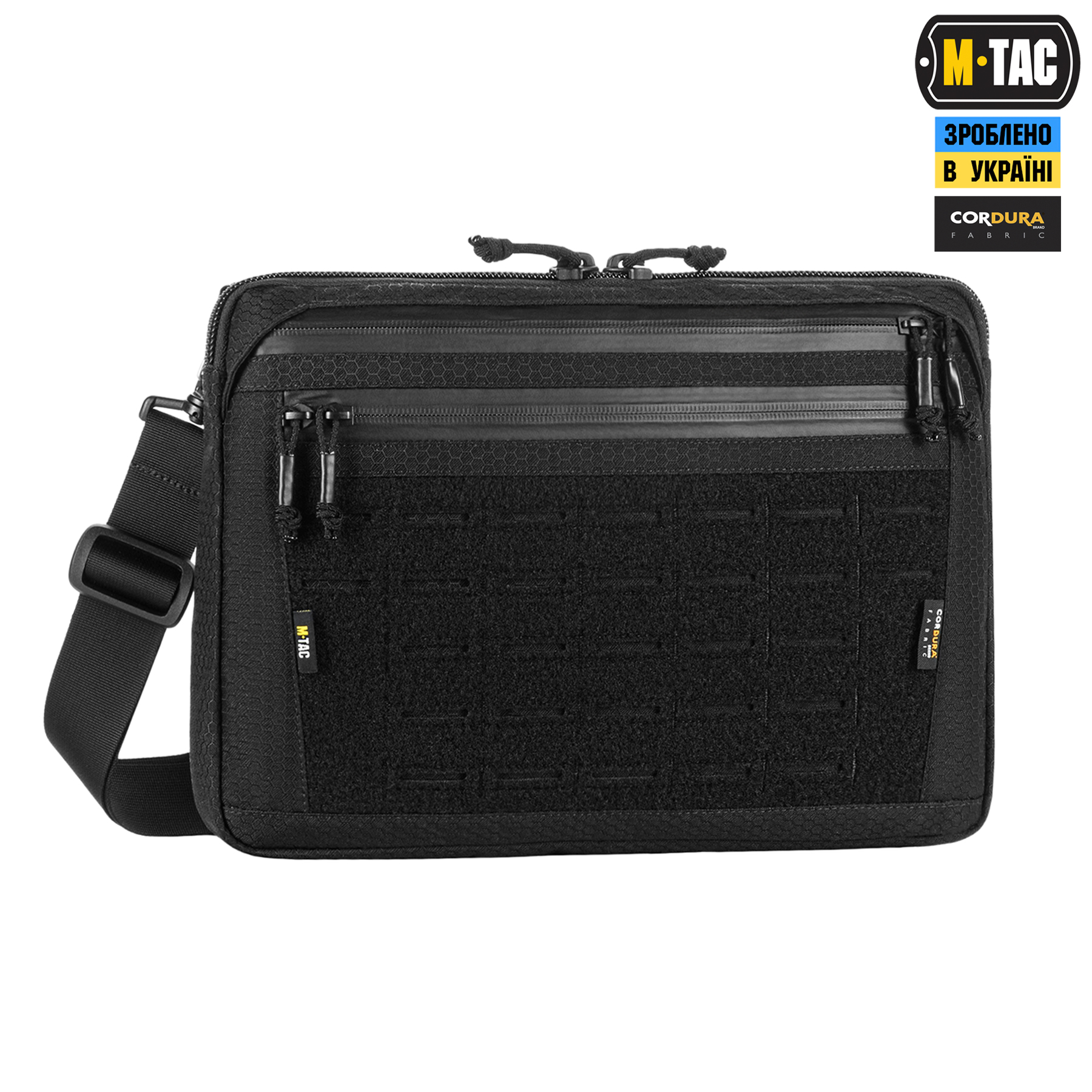 M-Tac сумка Admin Bag Large Elite с липучкой Hex Black — 4