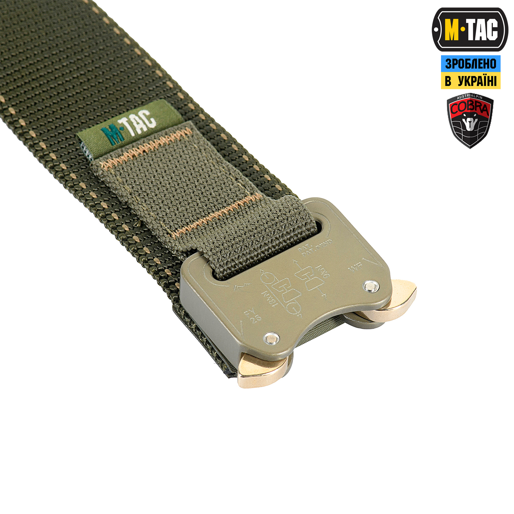 M-Tac ремень Cobra Buckle Belt Ranger Green — 4