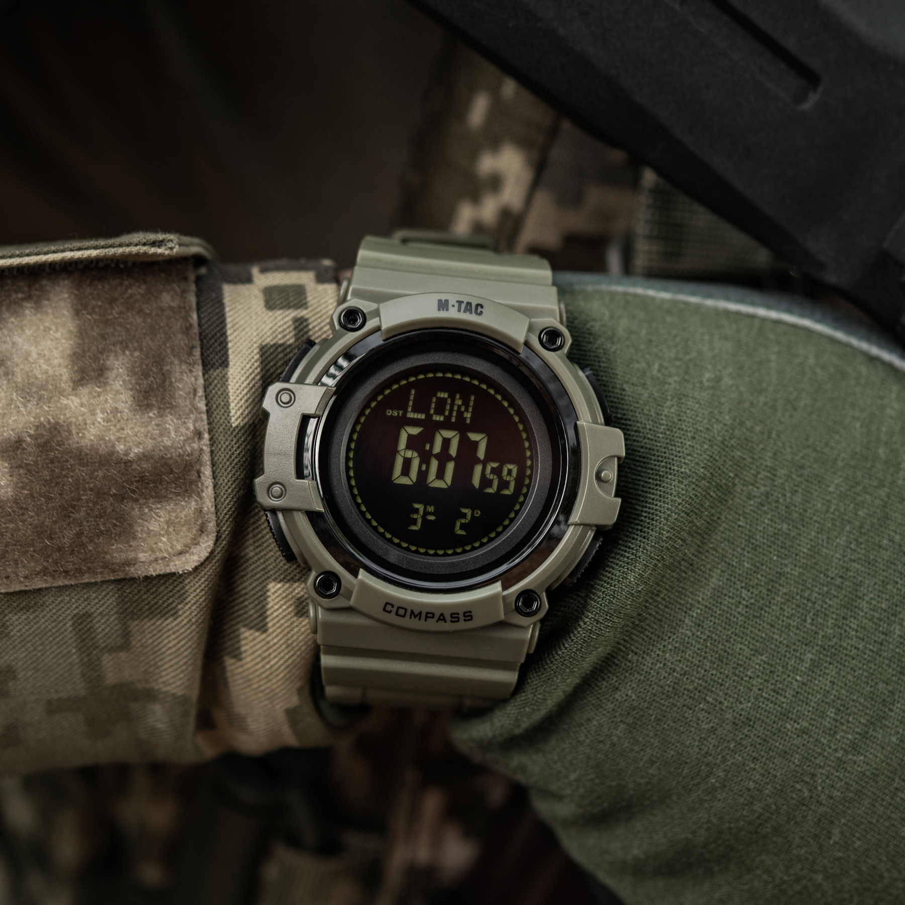 M-Tac часы тактические с компасом 2233 Army Green — 11