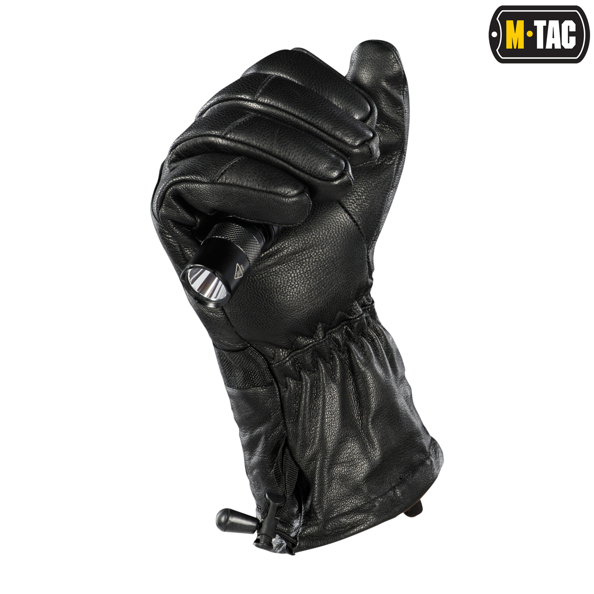 M-Tac перчатки зимние кожаные Black — 6