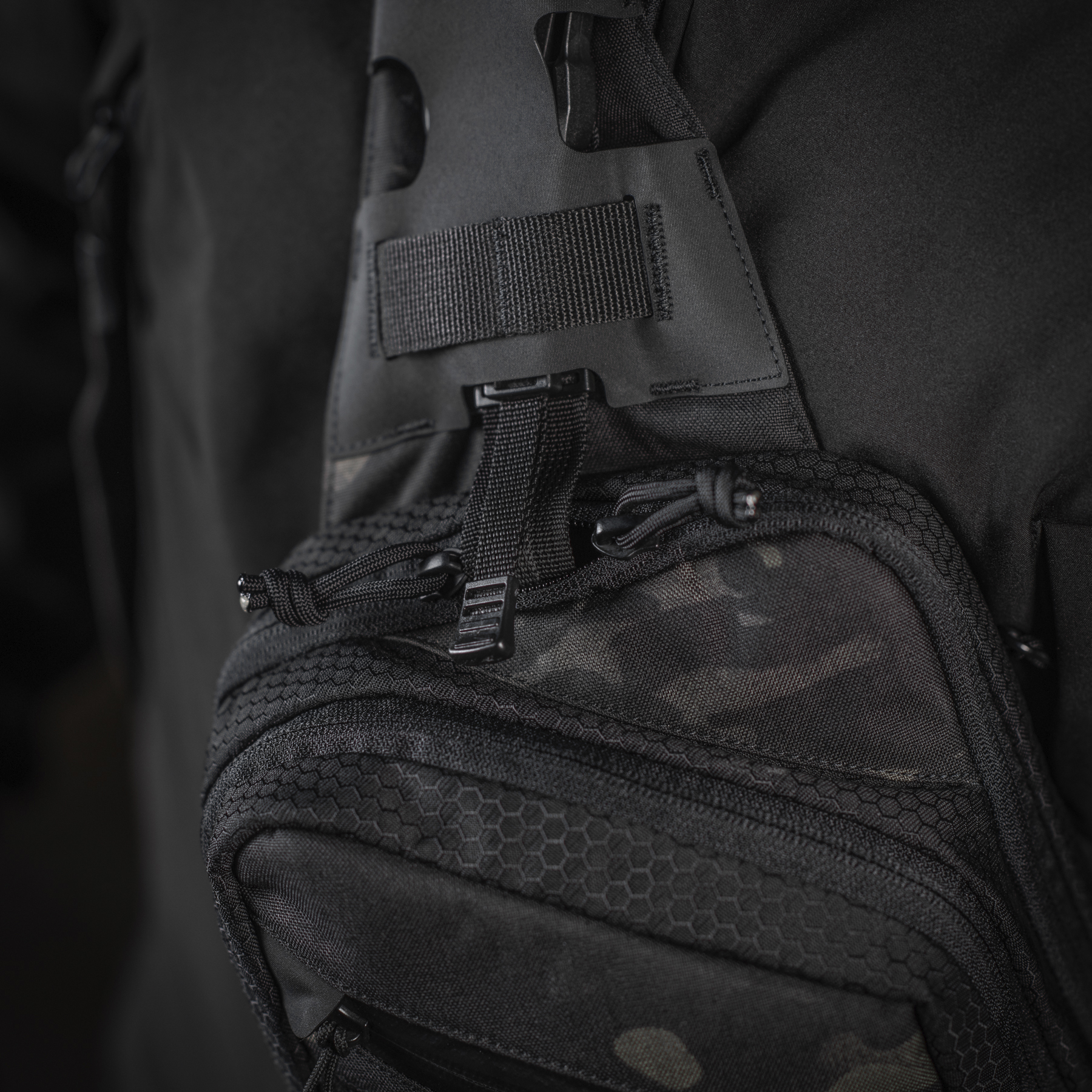 M-Tac сумка Sling Pistol Bag Elite Hex с липучкой Multicam Black/Black — 8