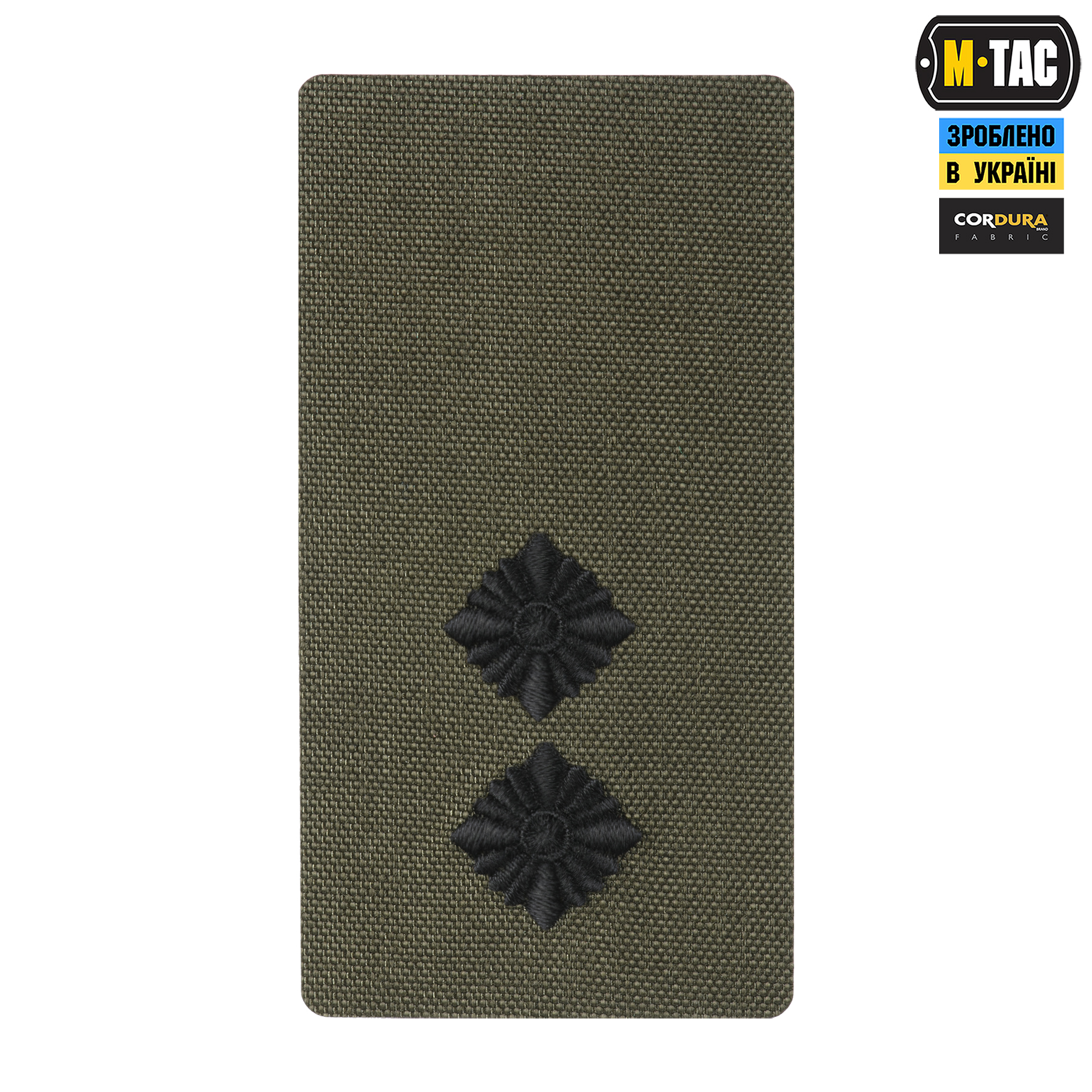 M-Tac погон на липучке Лейтенант (вишивка) Ranger Green — 2