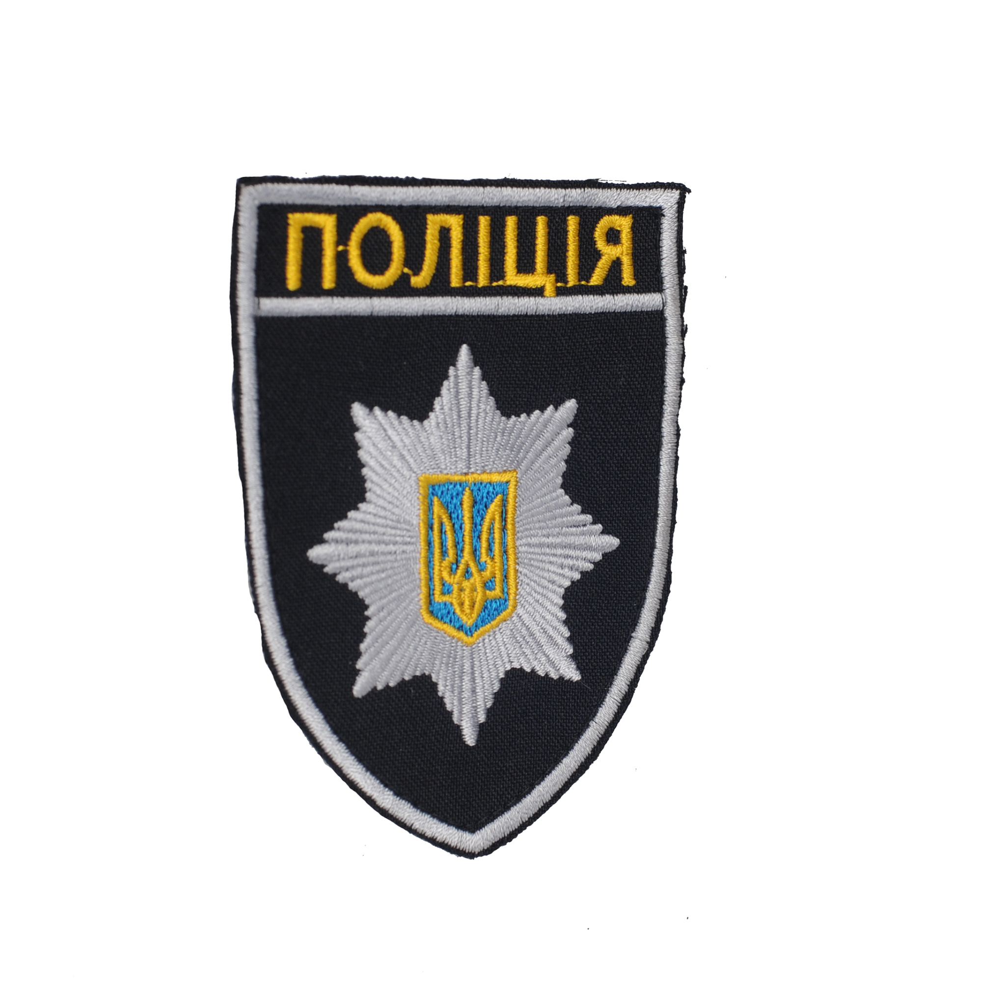 Шеврон Полиция общий на липучке черный — 4