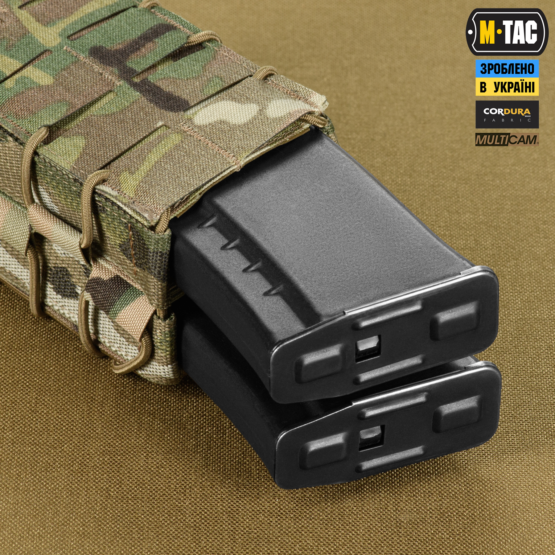 M-Tac подсумок для АК открытый двойной Gen.3 Laser Cut Multicam — 10