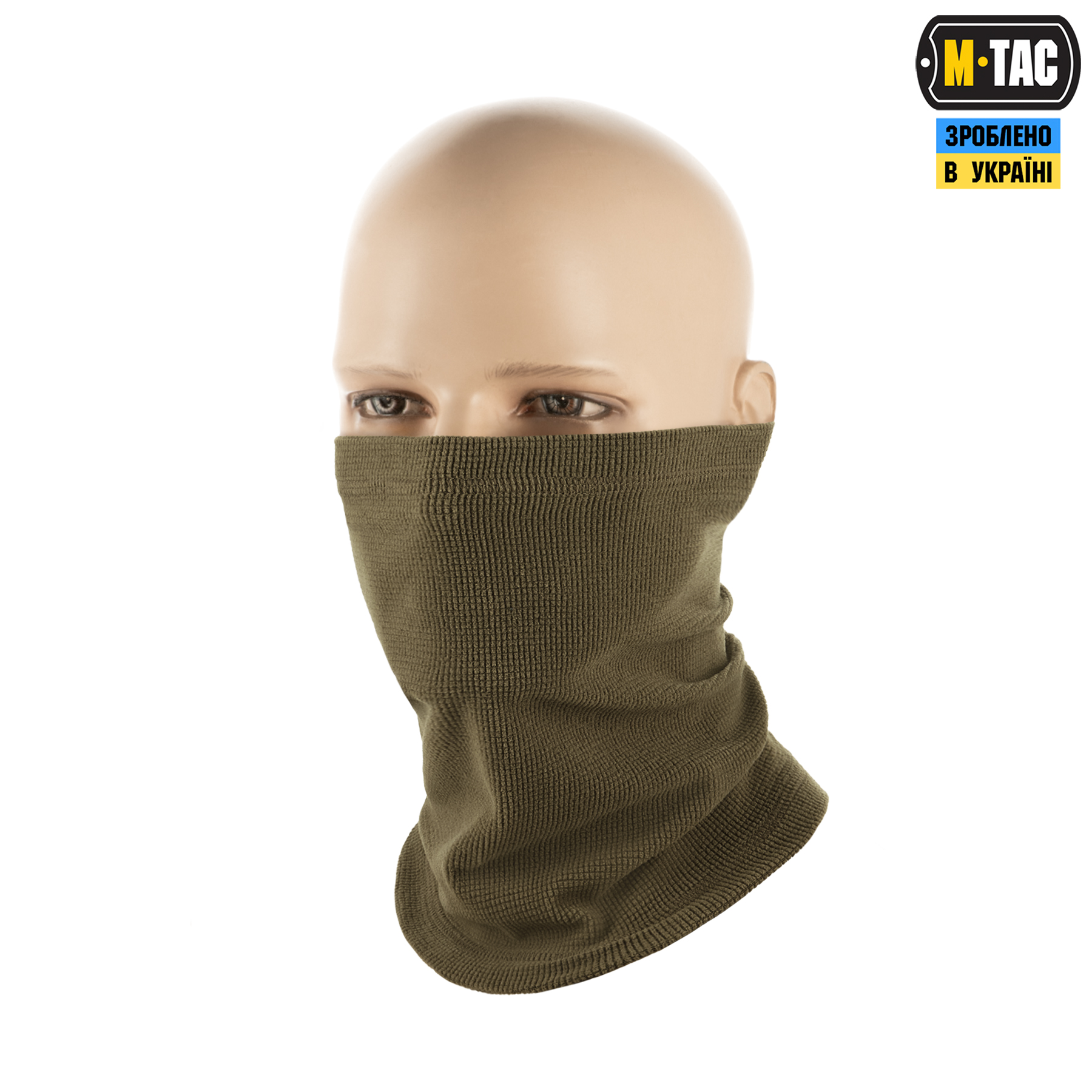 M-Tac шарф-труба микрофлис рип-стоп Dark Olive — 2