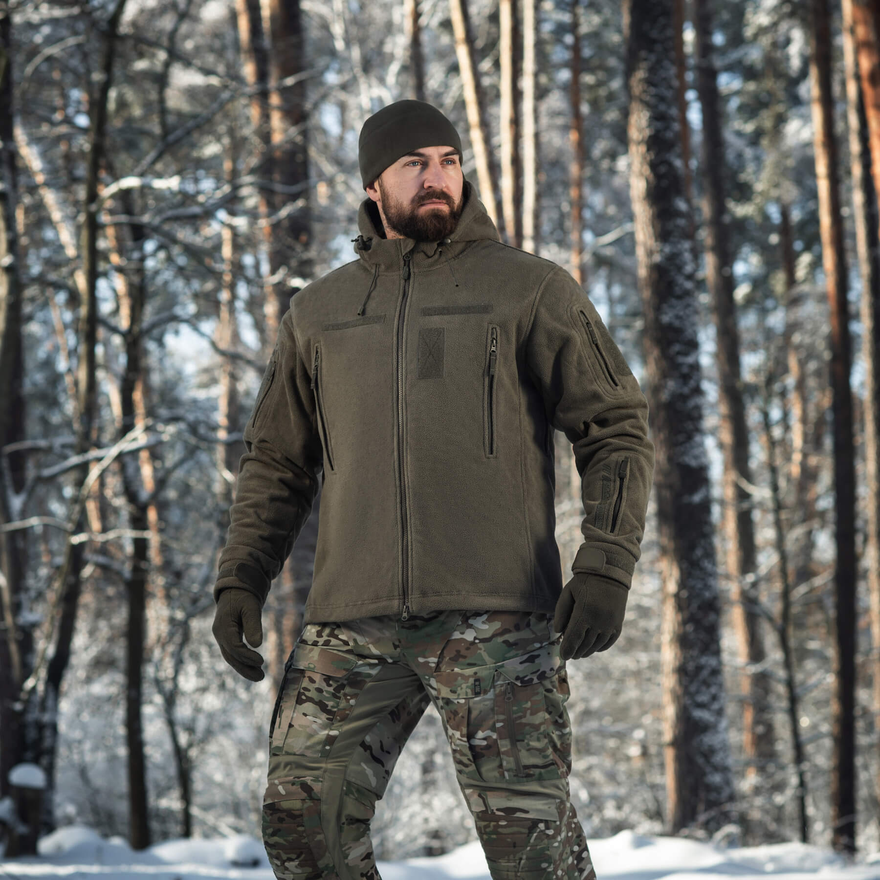 M-Tac куртка флисовая Windblock Division Gen.III Dark Olive — 15