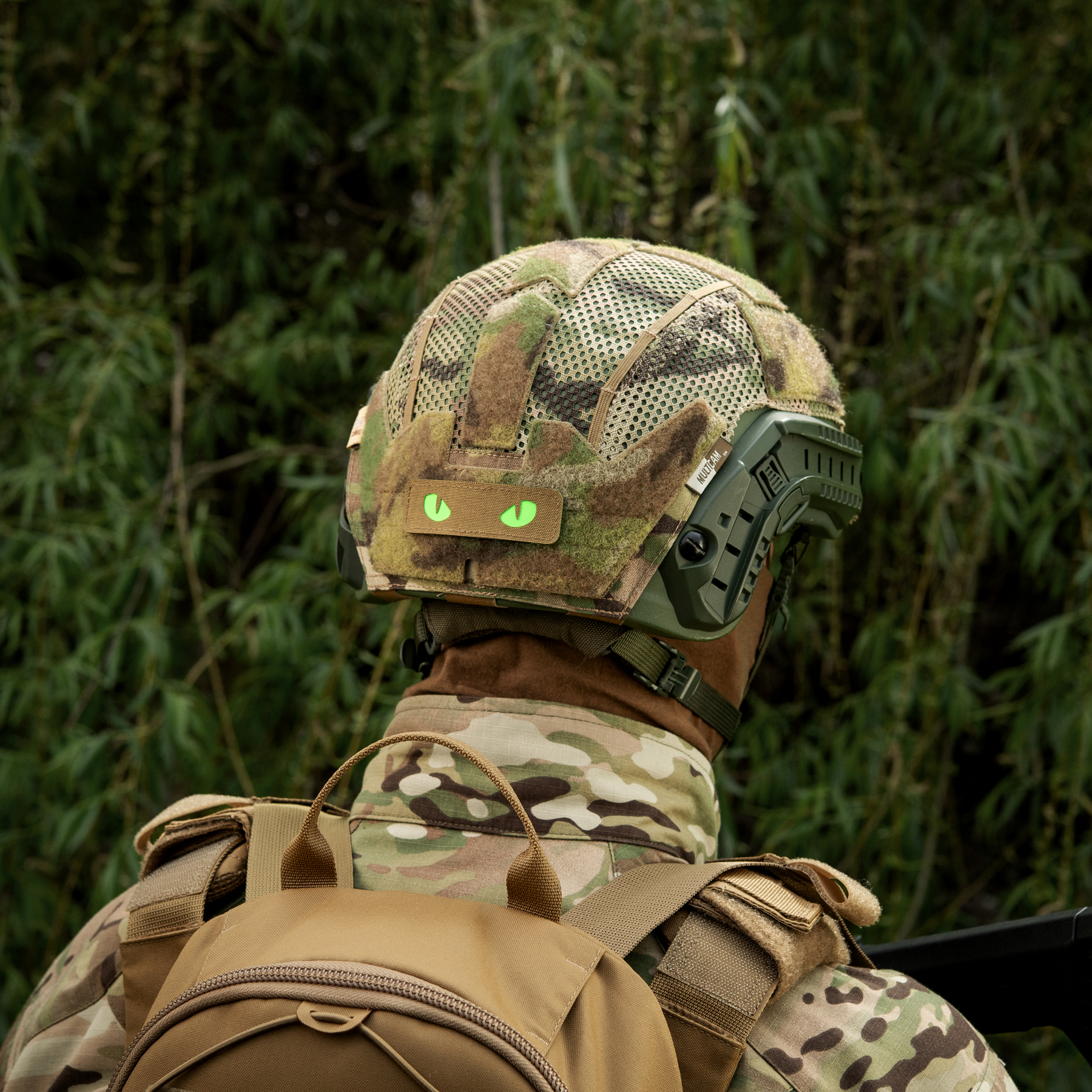 M-Tac нашивка Cat Eyes Laser Cut Coyote/Green/GID — 20