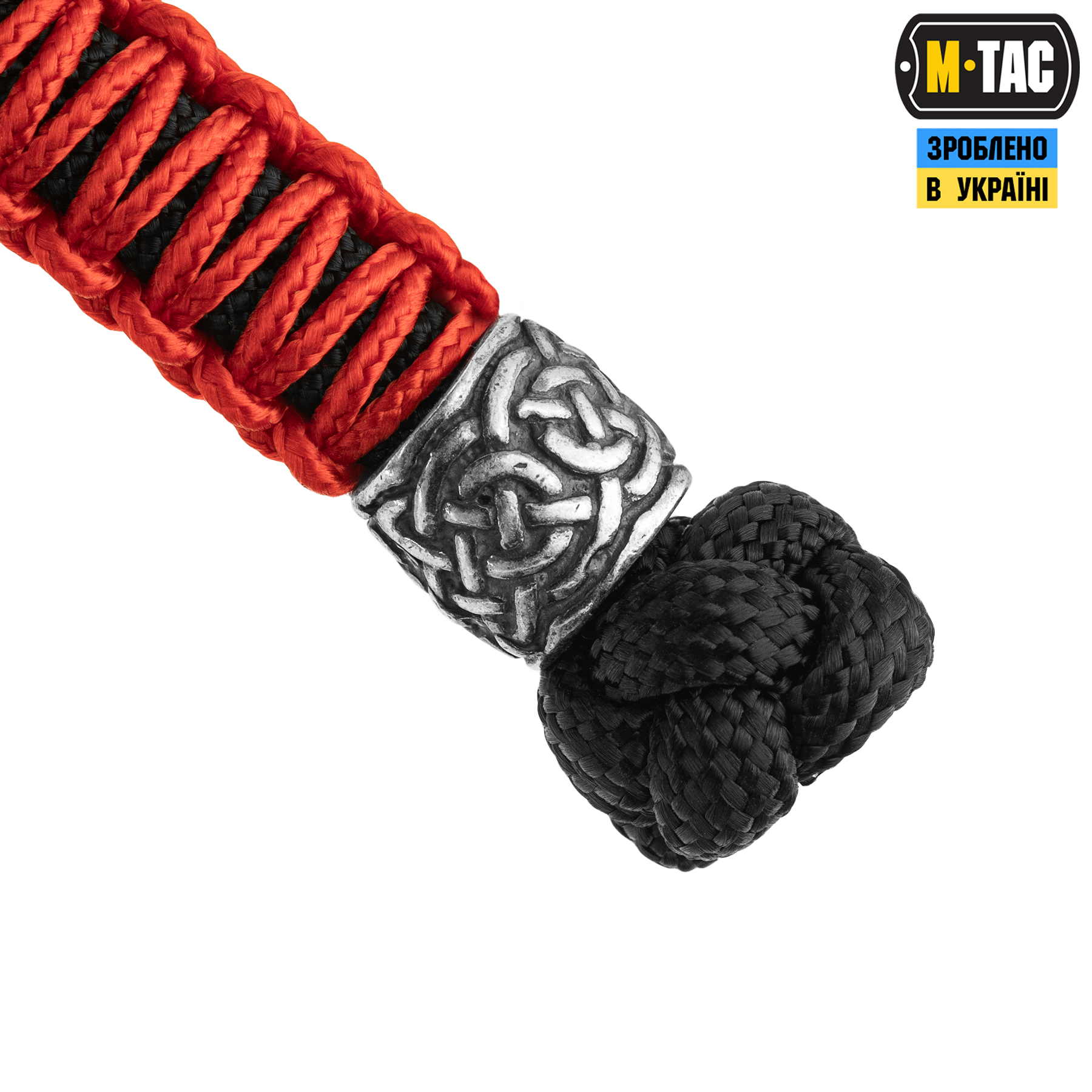 M-Tac темляк Scandinavian Silver Black&Red — 4