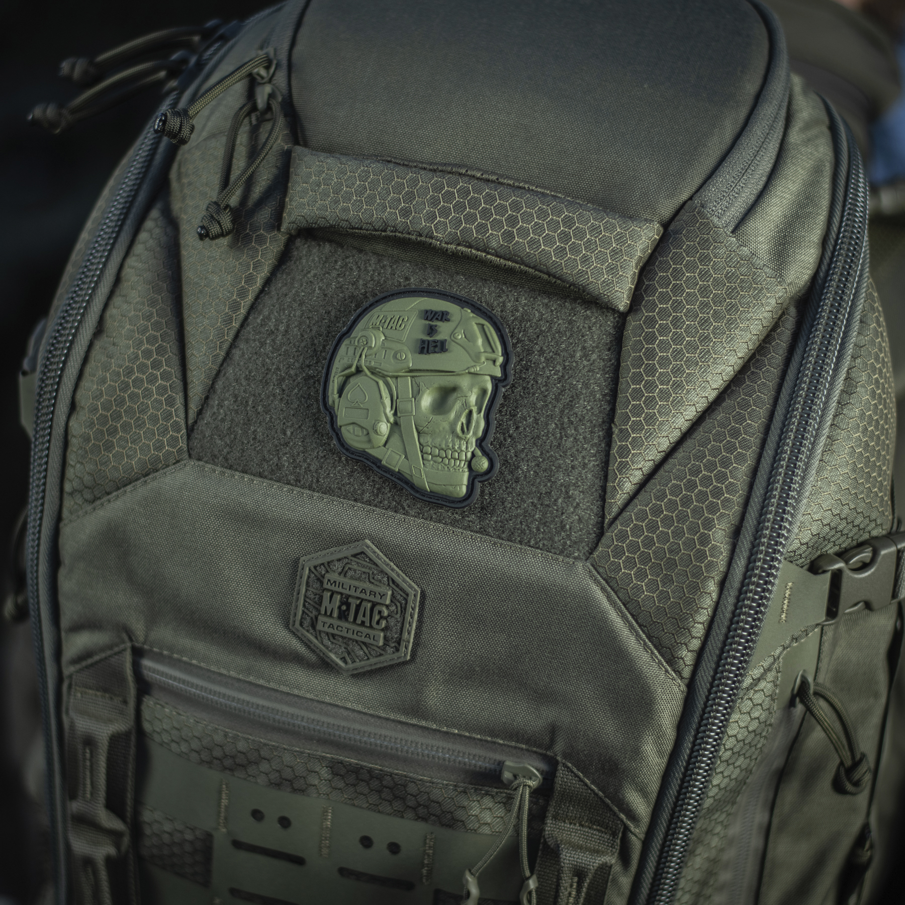 M-Tac нашивка War is Hell 3D PVC Olive — 10