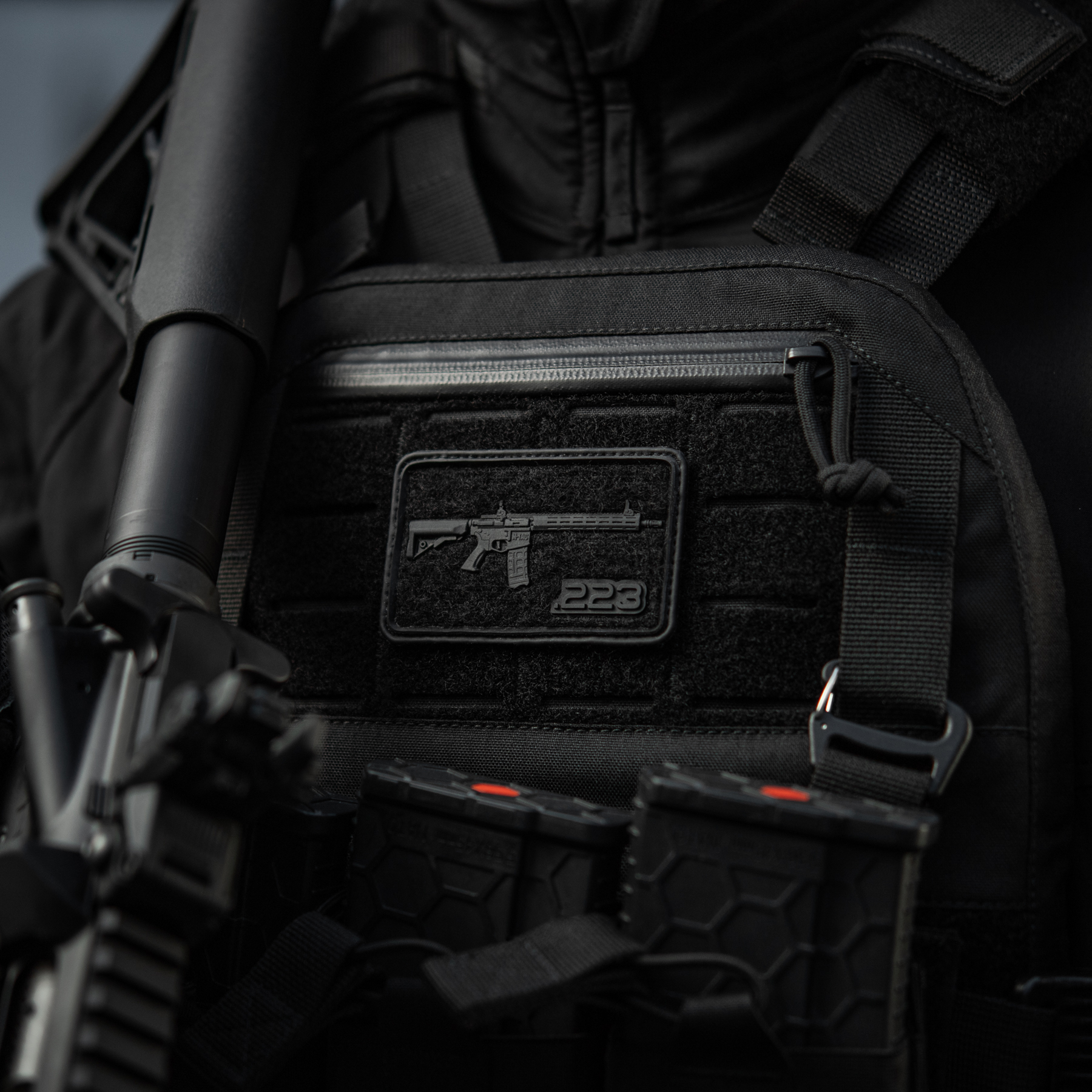 M-Tac нашивка AR-15 Velcro/PVC Black — 5