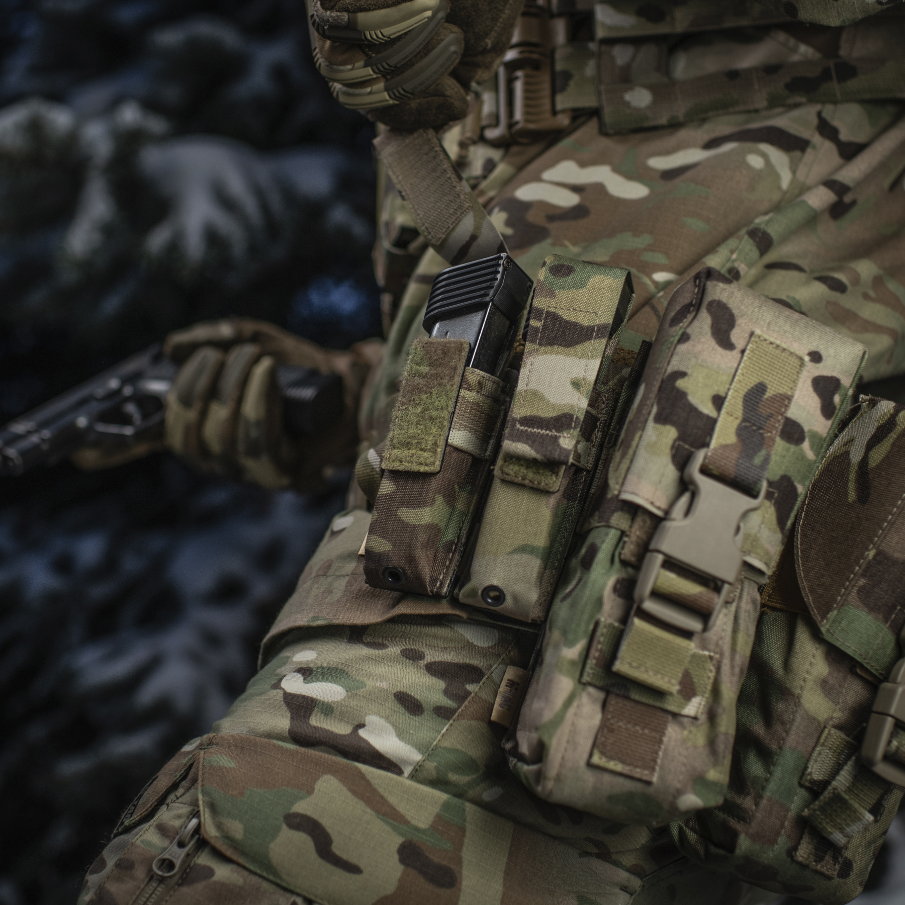 M-Tac подсумок для пистолетного магазина/мультитула Elite Multicam — 9