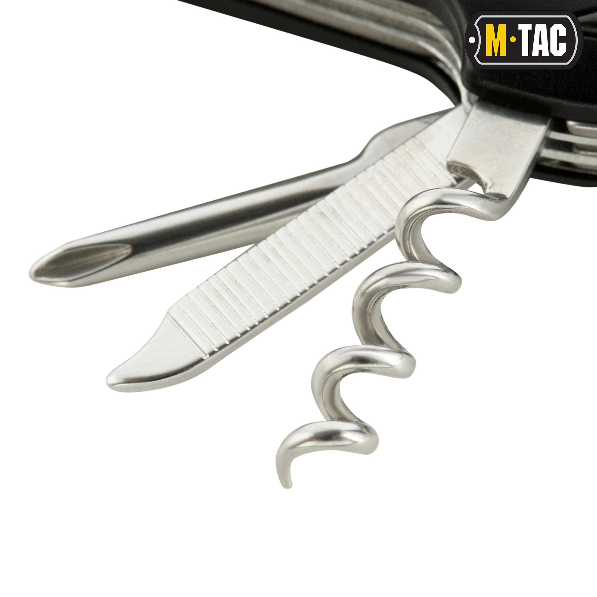 M-Tac нож складной Type 2 малый (7 инструментов) Black/Steel — 8