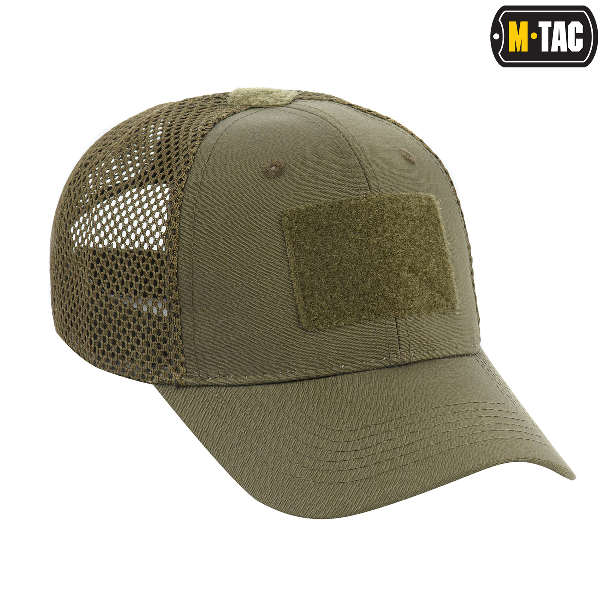 M-Tac бейсболка с липучкой и сеткой Flex рип-стоп Dark Olive — 5