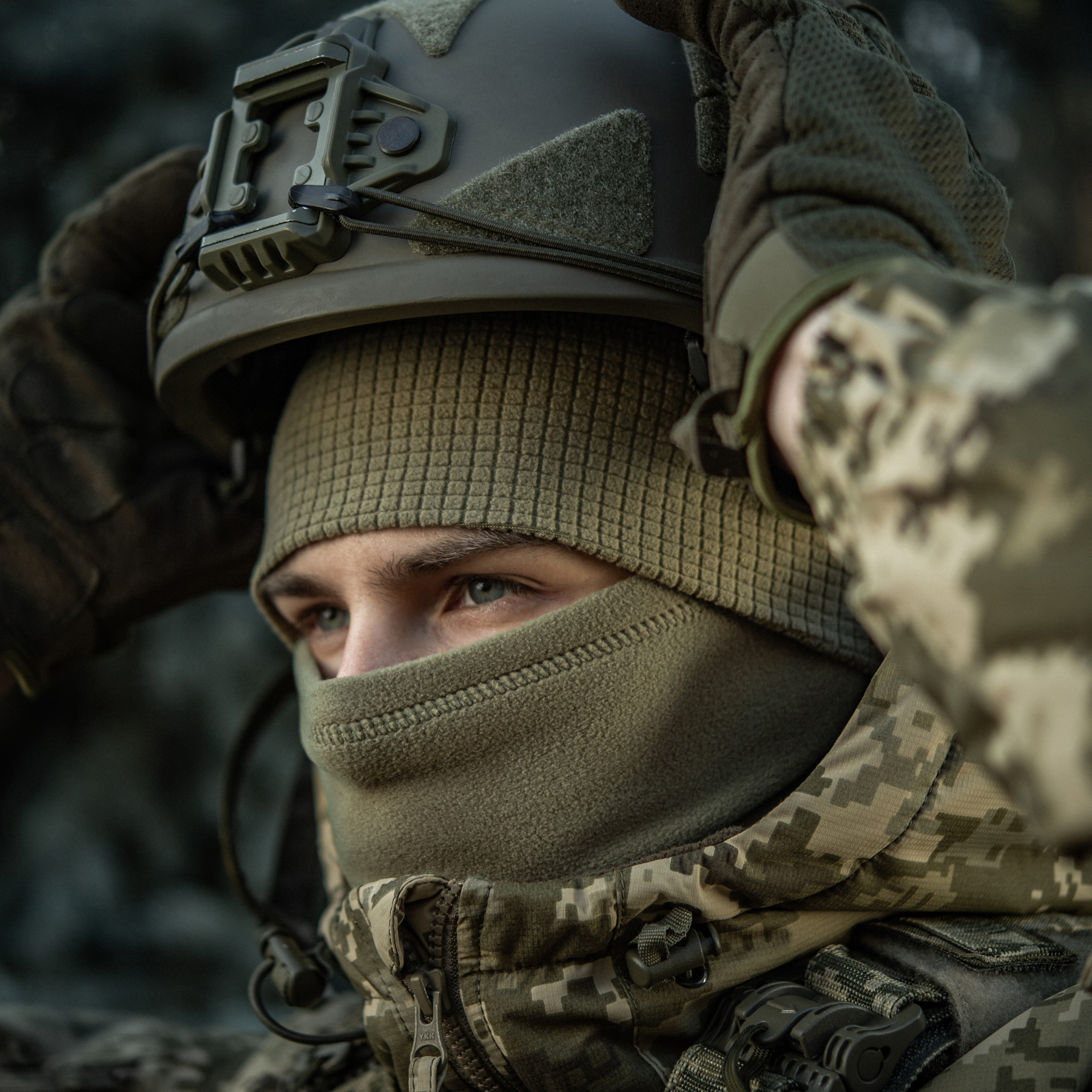M-Tac шапка-подшлемник флис рип-стоп Tan — 14