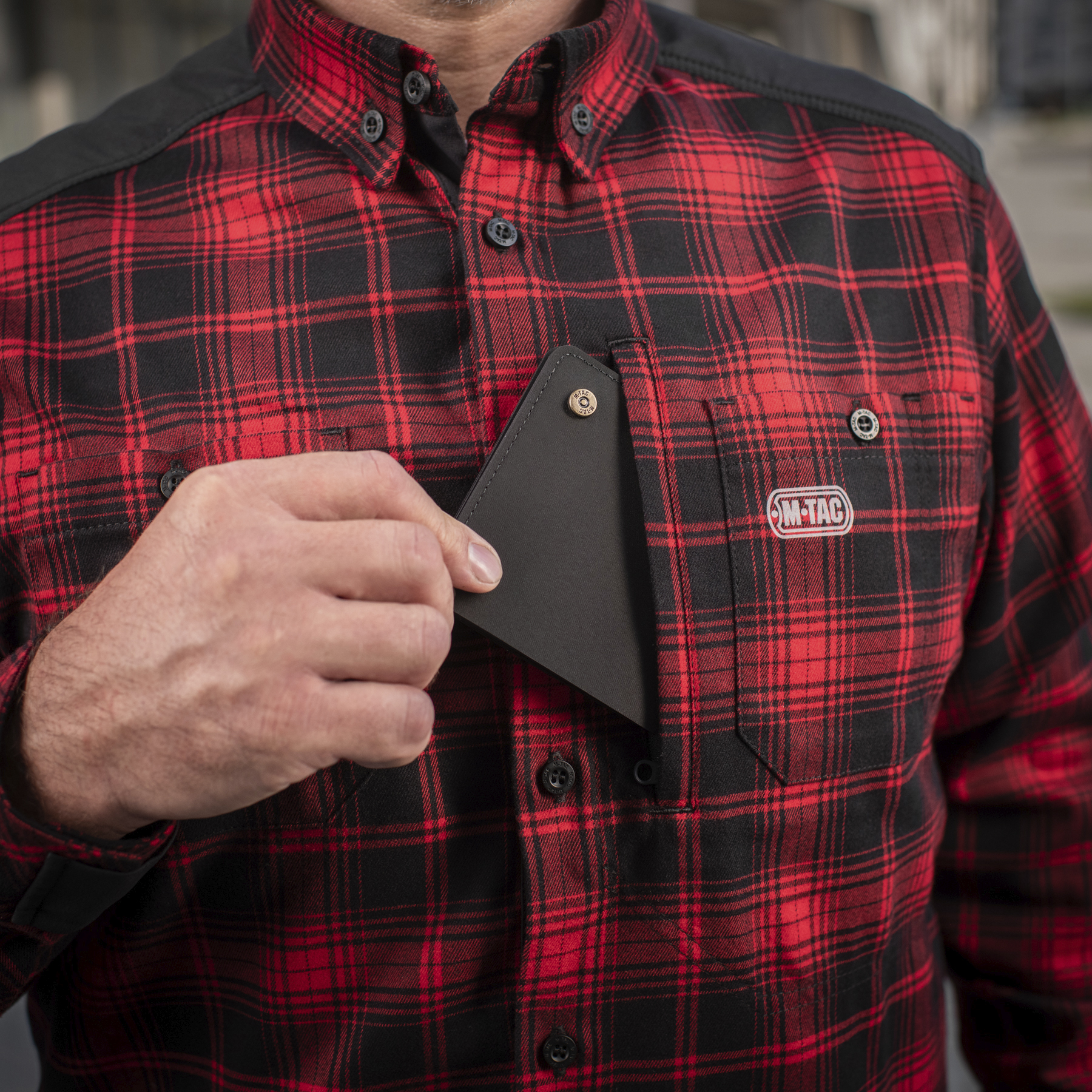 M-Tac рубашка Redneck Shirt Red/Black — 9