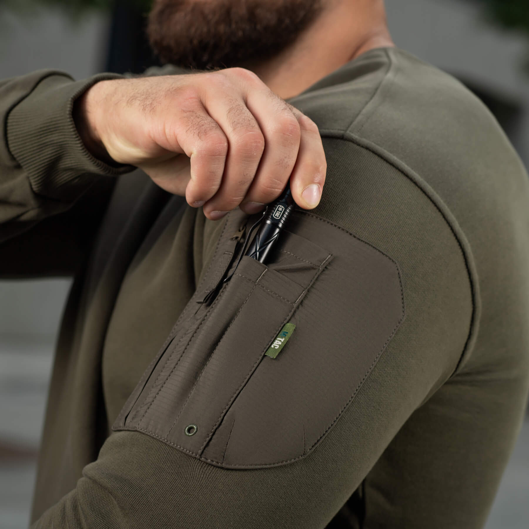 M-Tac свитшот Nylon Pocket Cotton Hard Ranger Green — 15