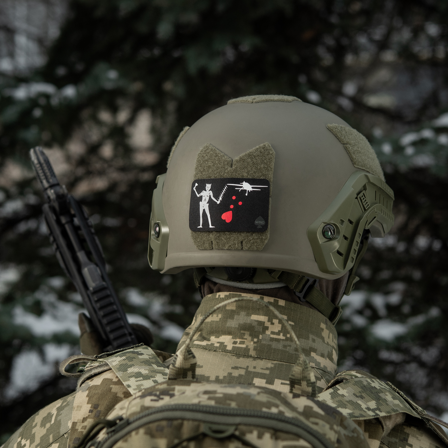 M-Tac нашивка прапор Чорна Борода Бобер Black — 12