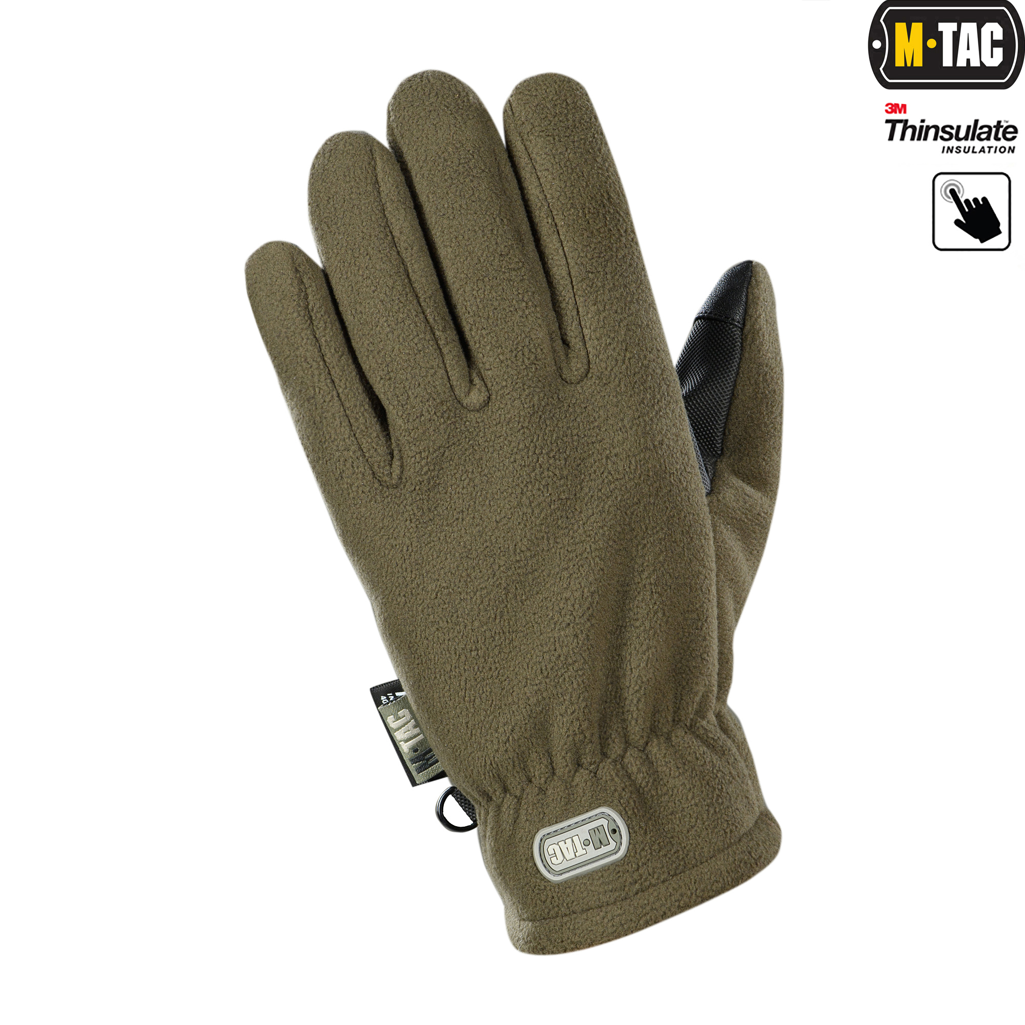M-Tac перчатки Fleece Thinsulate Olive — 4