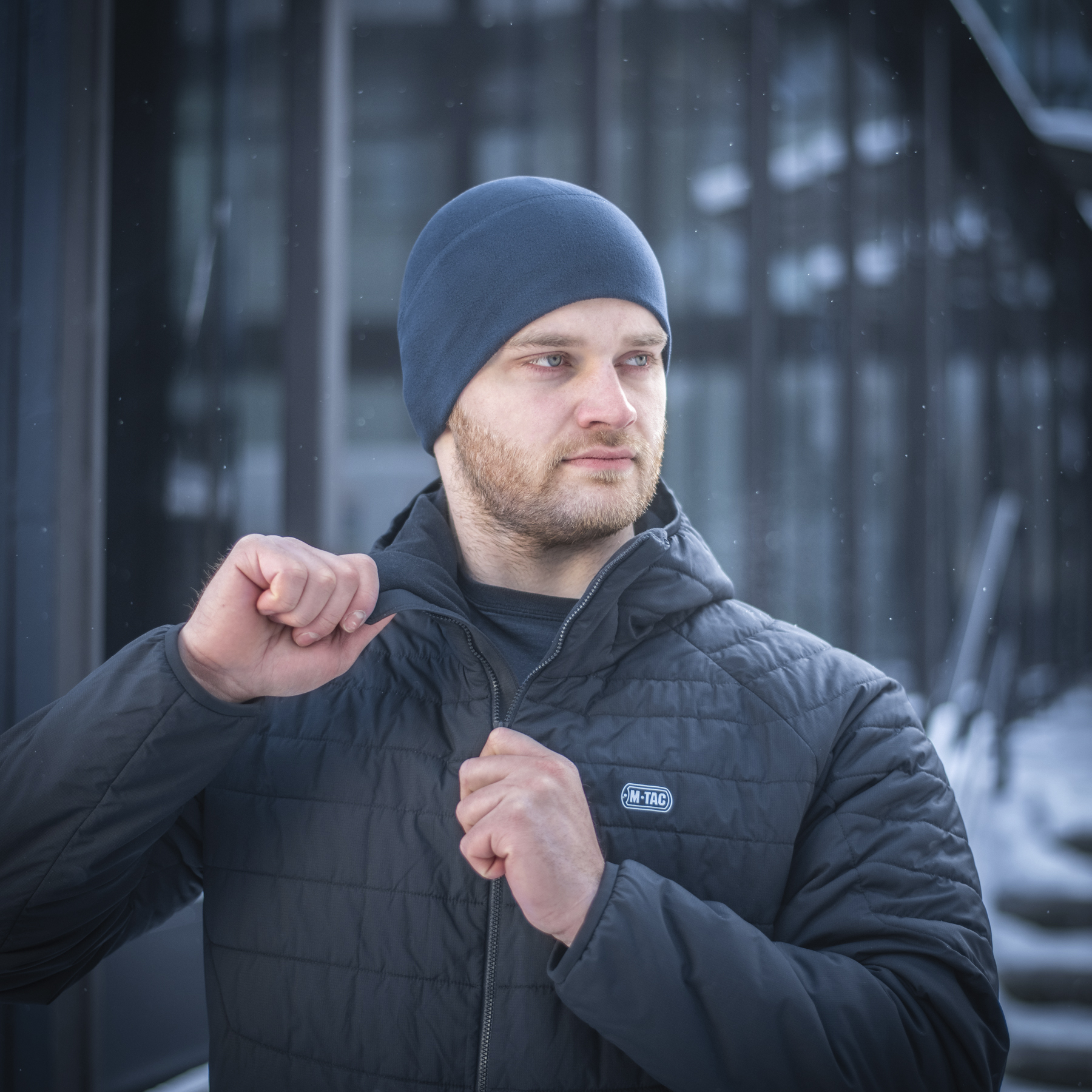 M-Tac шапка Watch Cap флис Light Polartec Dark Navy Blue — 8