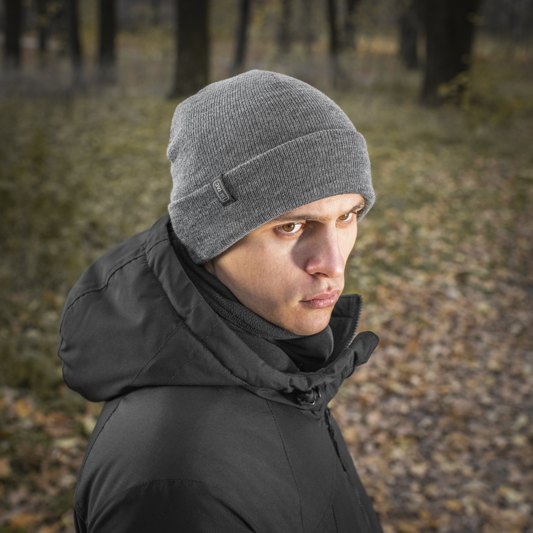 M-Tac шапка тонкая вязка 100% акрил Grey — 13