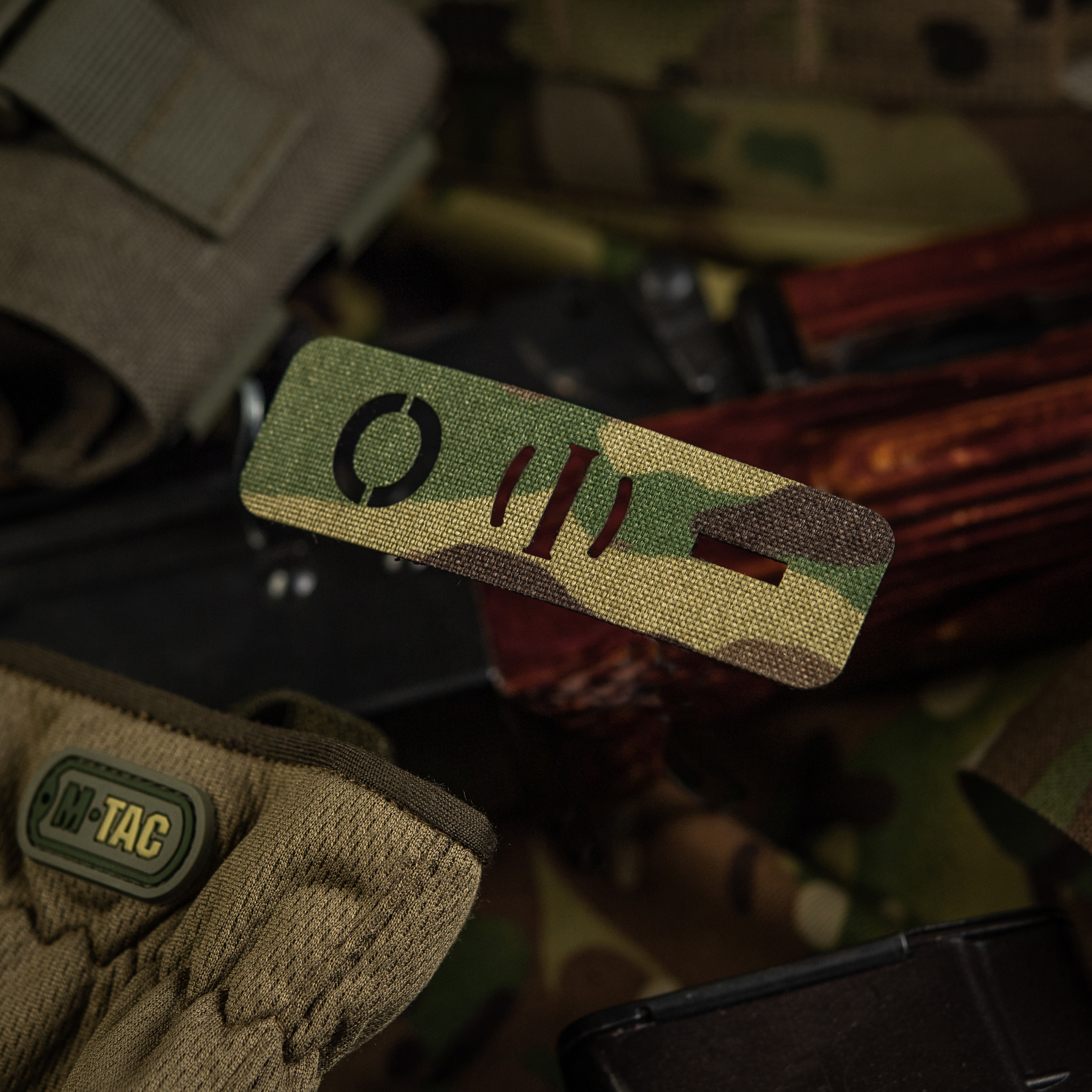 M-Tac нашивка группа крови O (I) - сквозная Laser Cut 25х80 Multicam — 6